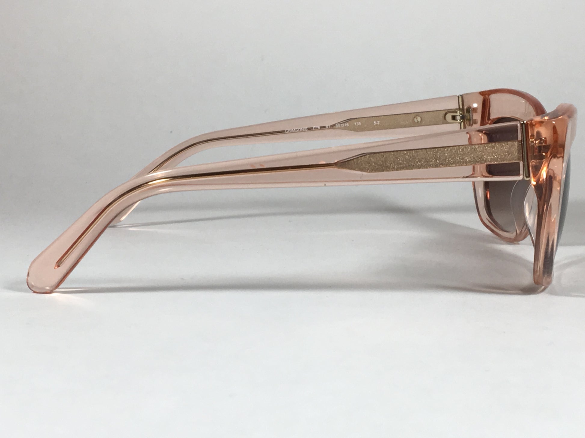 Kate Spade Cat Eye Sunglasses Clear Pink Crystal Flamingo Frame Brown Gradient Lens CRIMSON/S FP6 B1 - Sunglasses