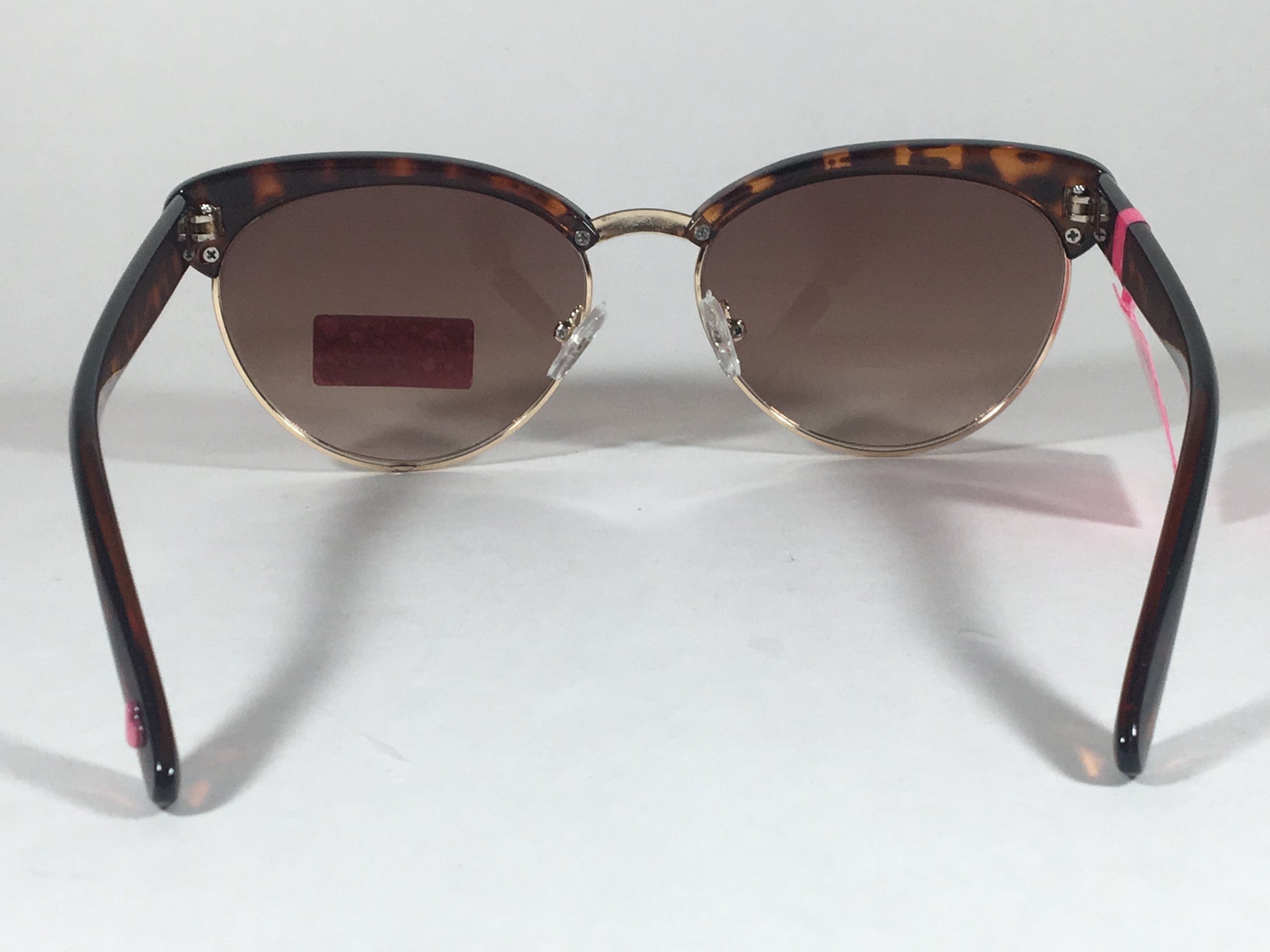 Betsey Johnson Catty Club Sunglasses Gold Brown Tortoise Gradient Cat Eye - Sunglasses