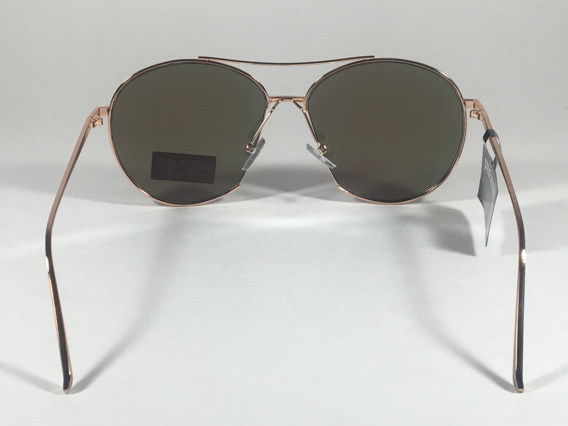 Steve Madden Aviator Pilot Sunglasses Rose Gold Orange Mirror Wedge Slice Sm482107 Rose - Sunglasses