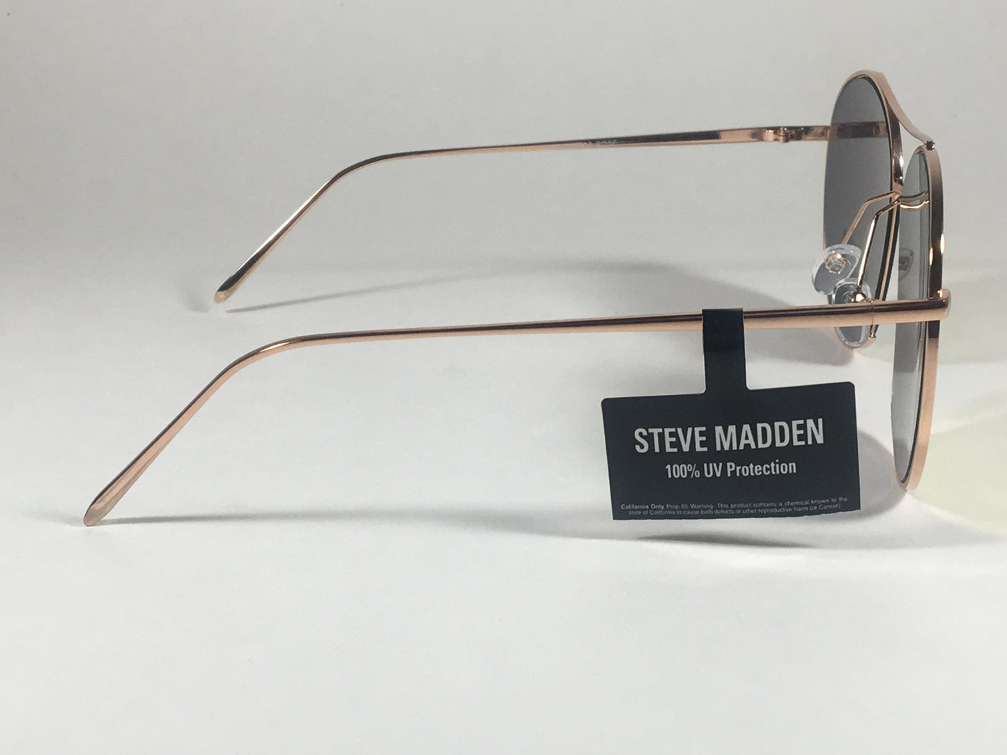 Steve Madden Aviator Pilot Sunglasses Rose Gold Orange Mirror Wedge Slice Sm482107 Rose - Sunglasses
