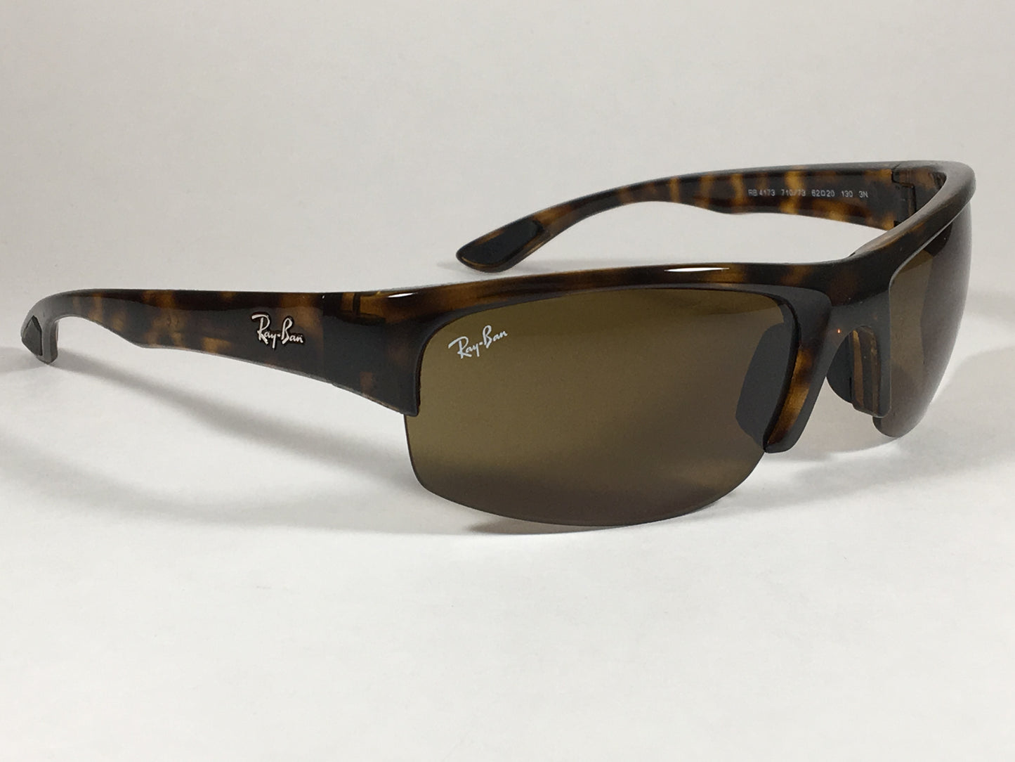 Ray-Ban Active Lifestyle Mens Sunglasses Rb4173 Sport Wrap Havana Brown Lens - Sunglasses