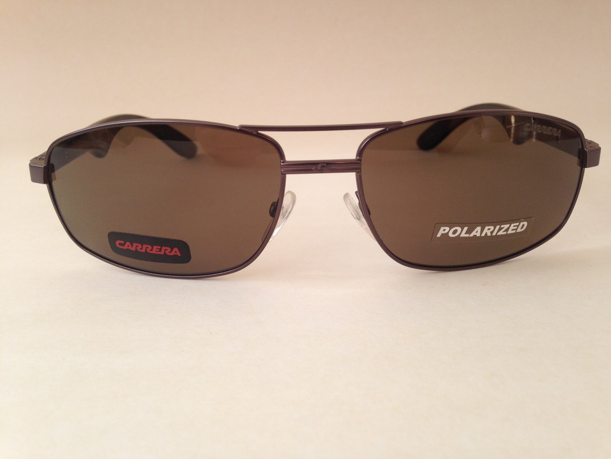 Carrera 6007/s Polarized Rectangle Sunglasses Wide Pilot Bronze / Gunmetal Brown - Sunglasses