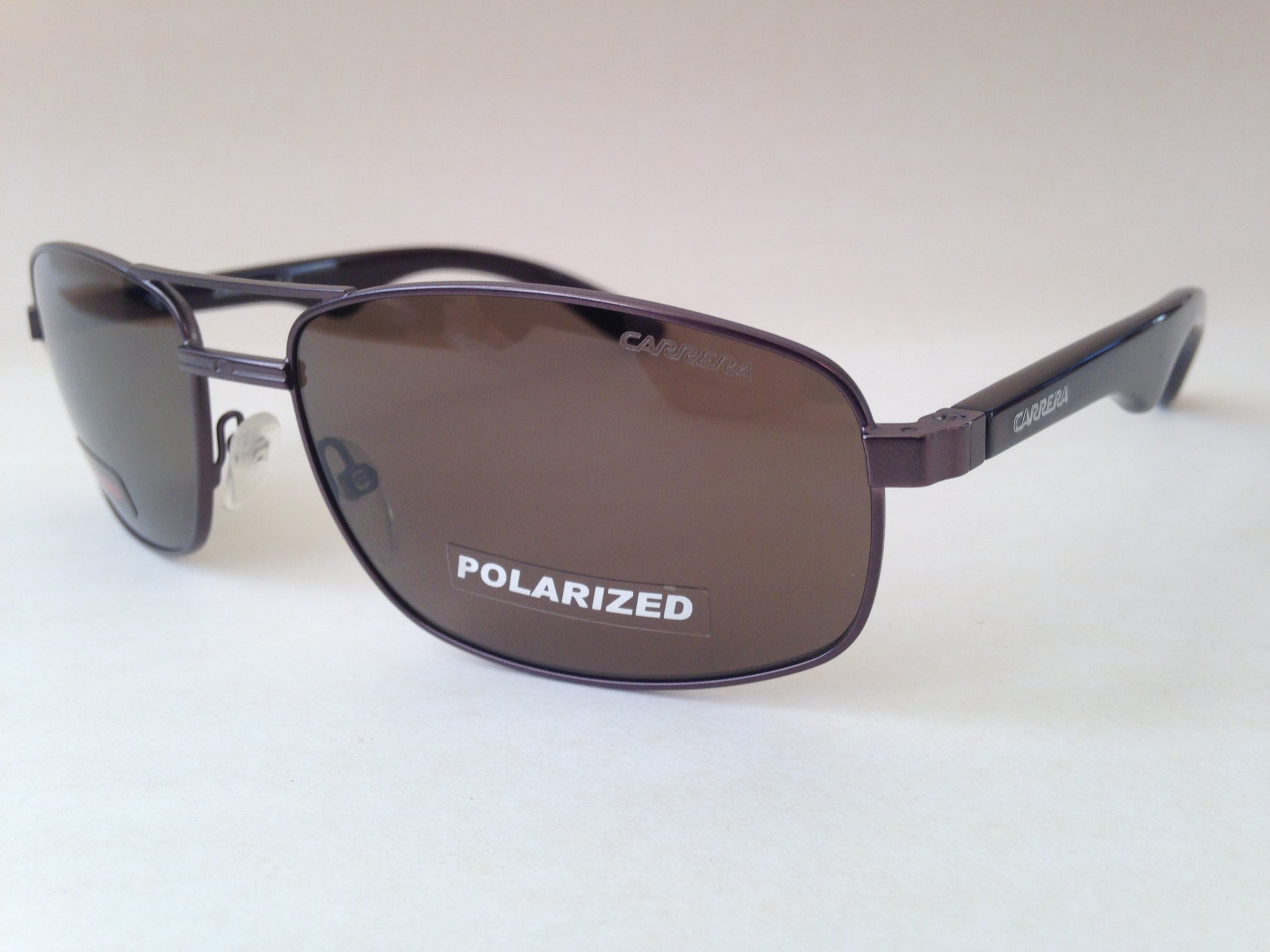 Carrera 6007/s Polarized Rectangle Sunglasses Wide Pilot Bronze / Gunmetal Brown - Sunglasses