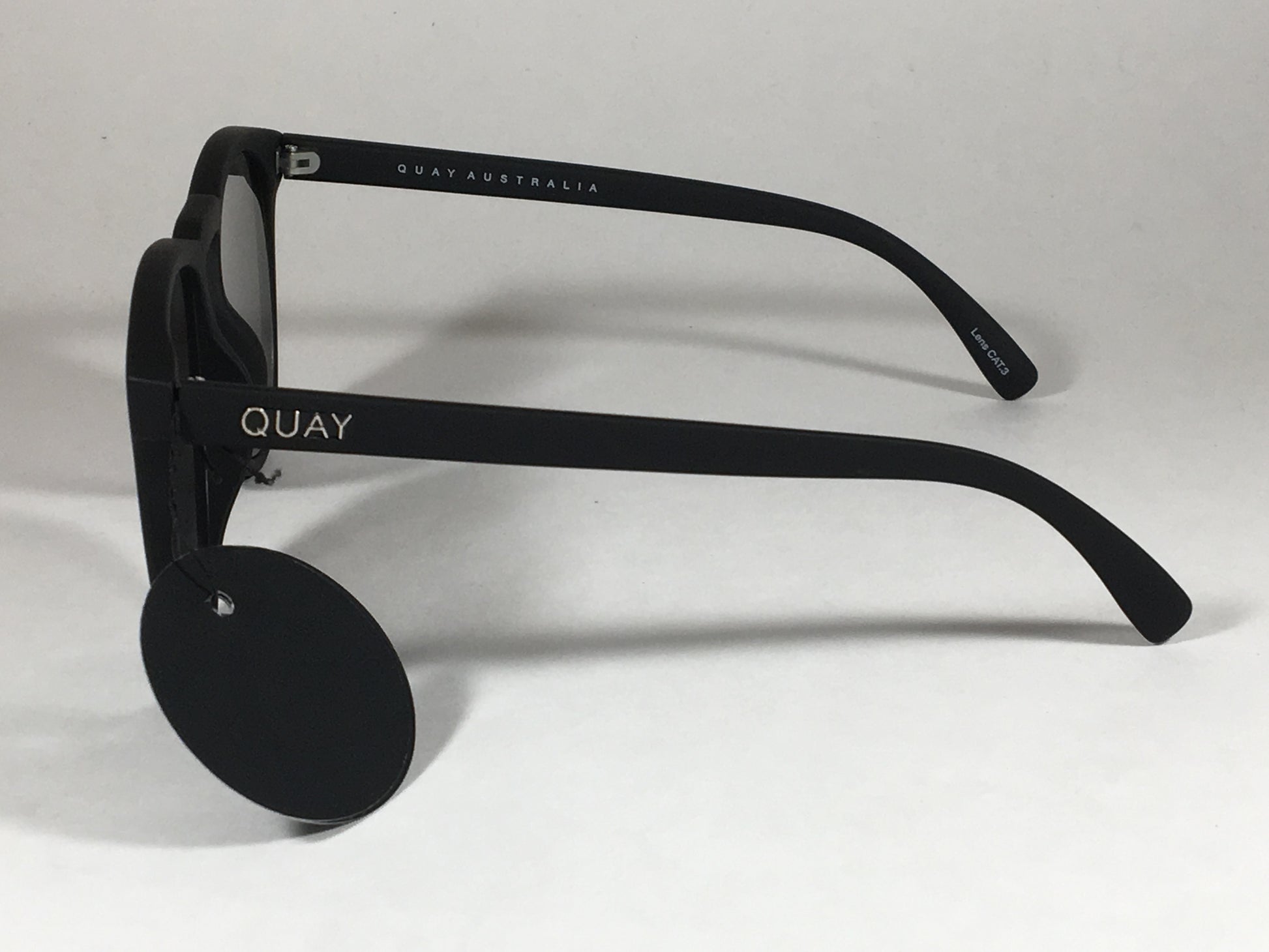 Quay Phd 122 Qm000195 Blk/slv Sunglasses Matte Black Rubber Finish Silver Mirror Lens New Unisex - Sunglasses