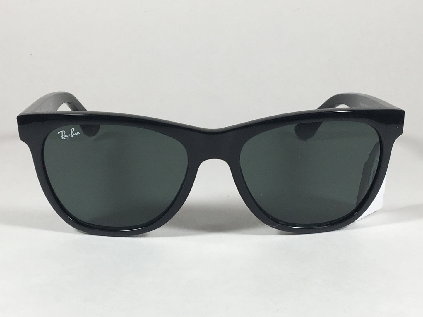 Ray-Ban New Wayfarer Classic Sunglasses Rb4184 601/71 Black Gloss Gray Green Lens - Sunglasses