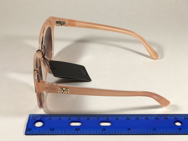 Versace 19V69 Italia Paola Rimless Cat Sunglasses Gold Glitter Brown a