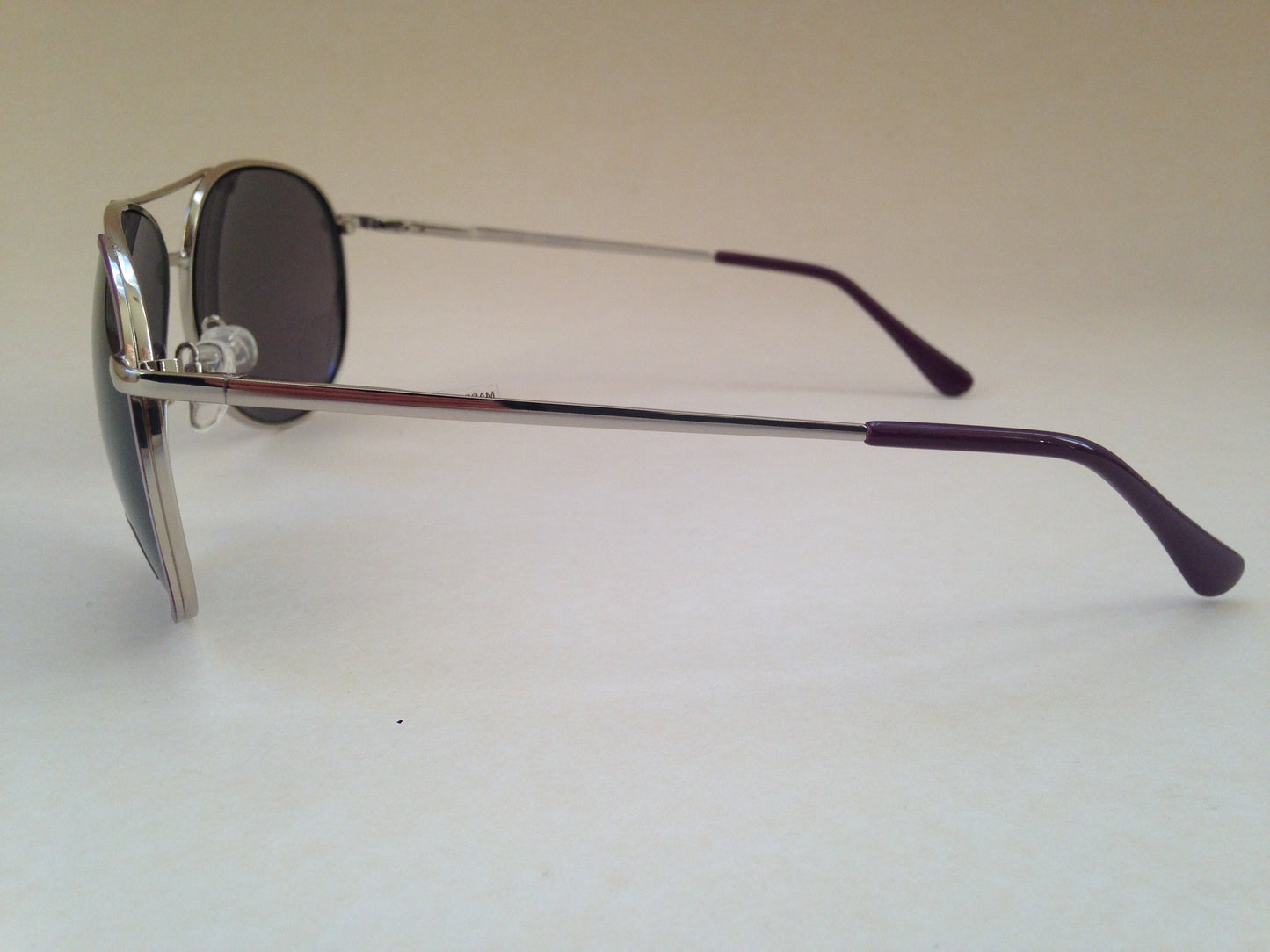 Guess Womens Aviator Sunglasses Gf0267 10A Silver Metal Frame Purple Gray Lens New - Sunglasses