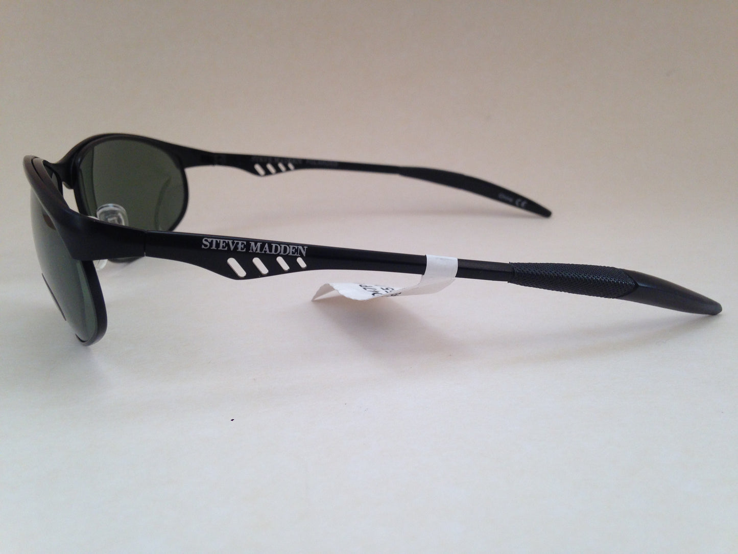 Steve Madden Sunglasses Polarized Sport Black Metal Frame Green Lens S3047P Blk - Sunglasses