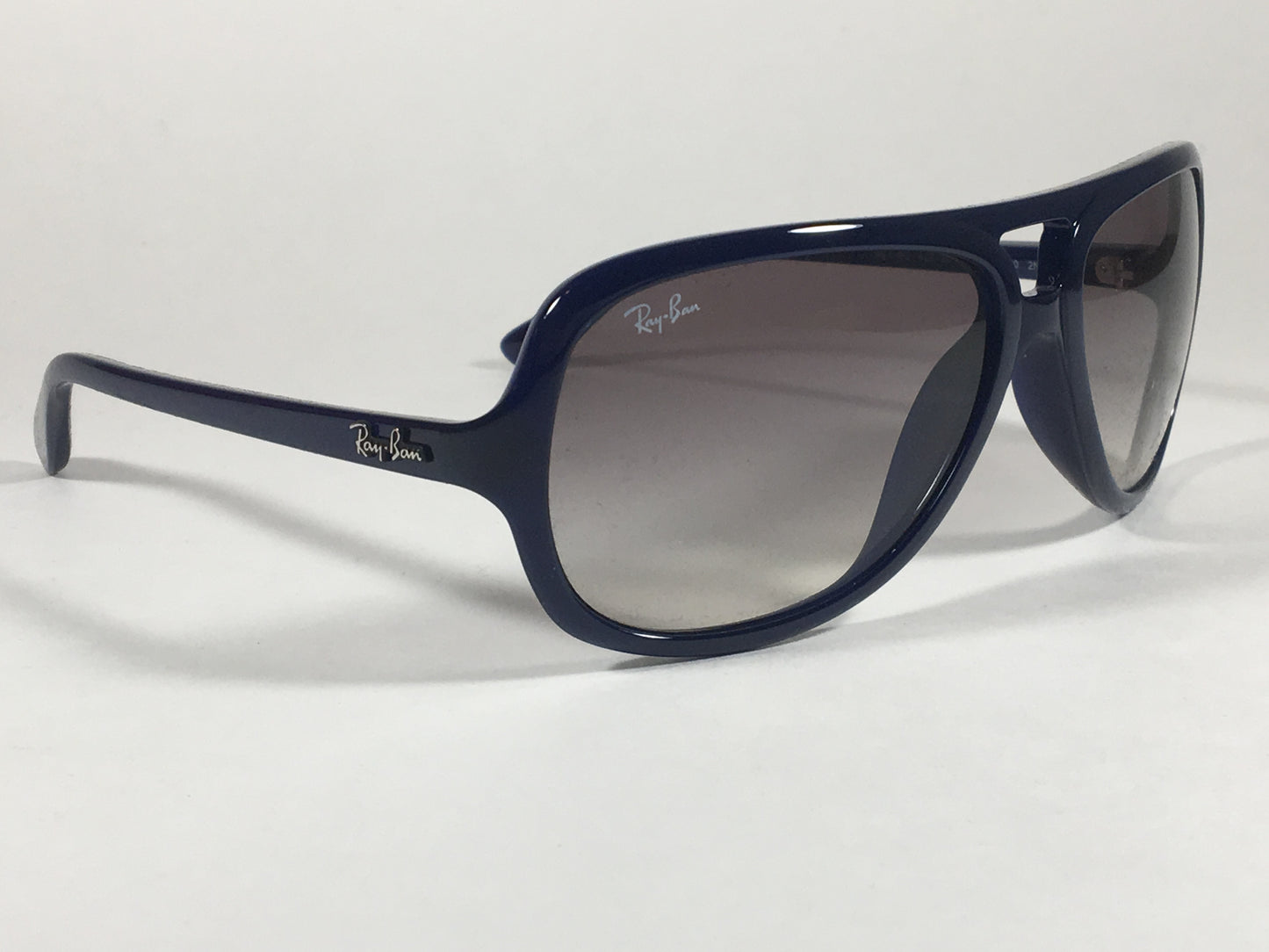 Ray-Ban Turbo Aviator Sunglasses Navy Blue Nylon Frame Gray Gradient Lens RB4162 629/32 - Sunglasses