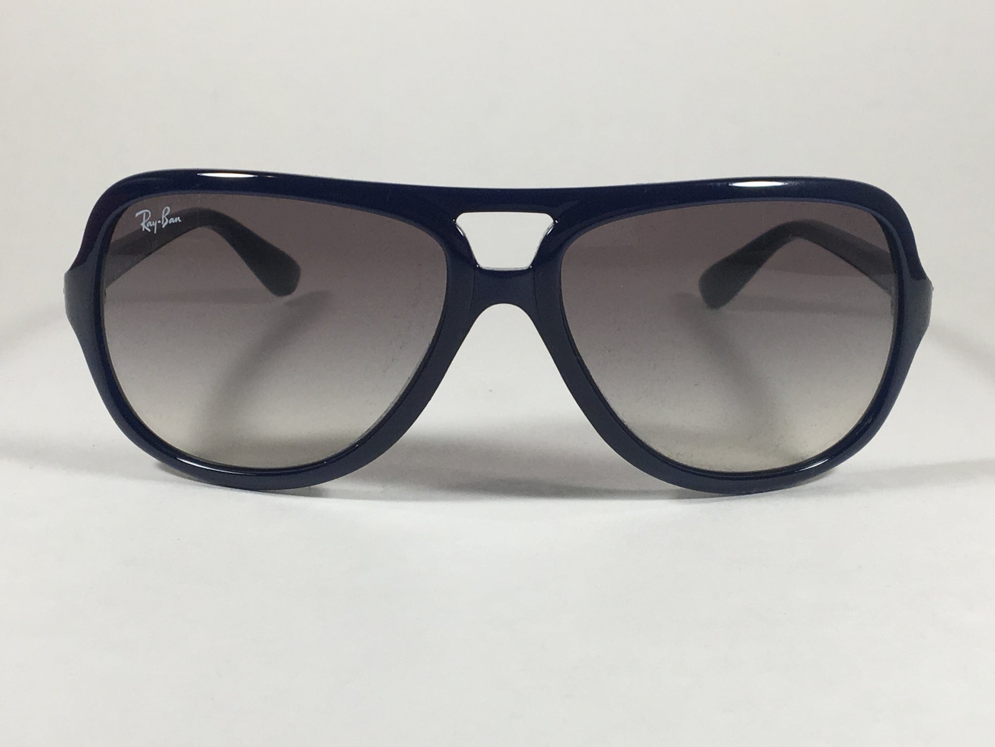 Ray-Ban Turbo Aviator Sunglasses Navy Blue Nylon Frame Gray Gradient Lens RB4162 629/32 - Sunglasses