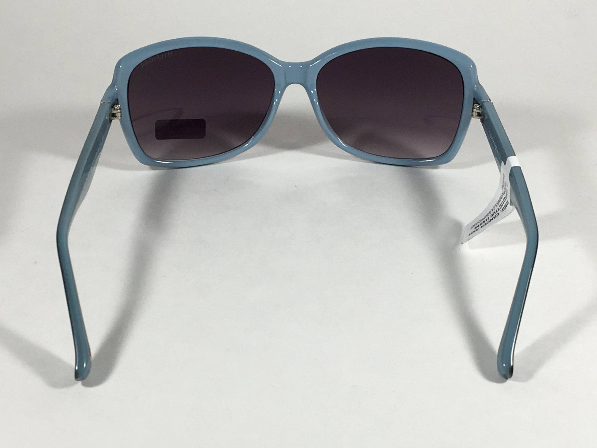 Tommy Hilfiger Alma Sunglasses Two Tone Black Light Blue Frame Smoke Purple Gray Lens ALMA WP OL351 - Sunglasses