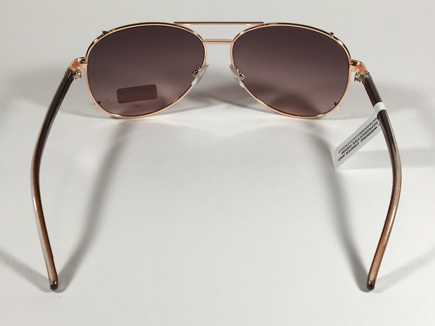 Tommy Hilfiger Bradshaw Aviator Sunglasses Rose Gold And Brown Frame Brown Gradient Lens BRADSHAW WM OL06 - Sunglasses