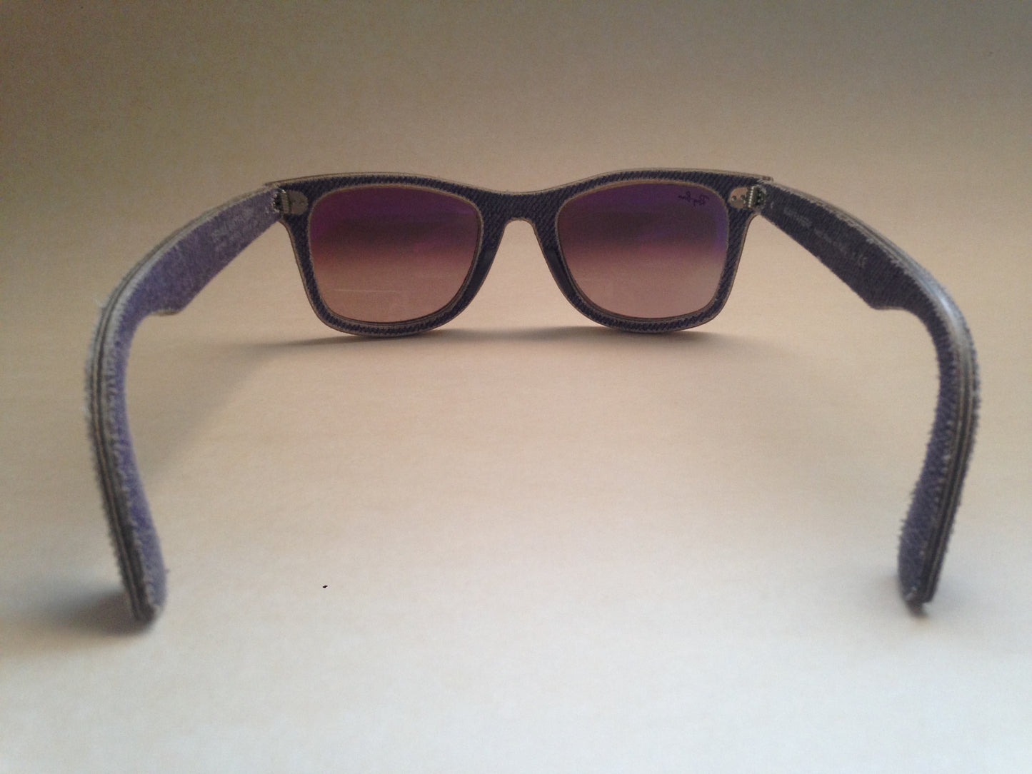 Ray-Ban Denim Wayfarer Sunglasses Violet Jean Denim Frame Light Violet Gradient Lens Rb2140 1167S5 - Sunglasses