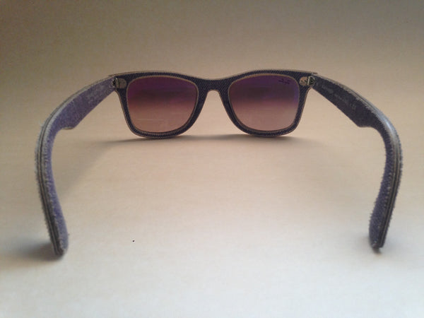 Ray-Ban Denim Wayfarer Sunglasses Violet Jean Denim Frame Light Violet