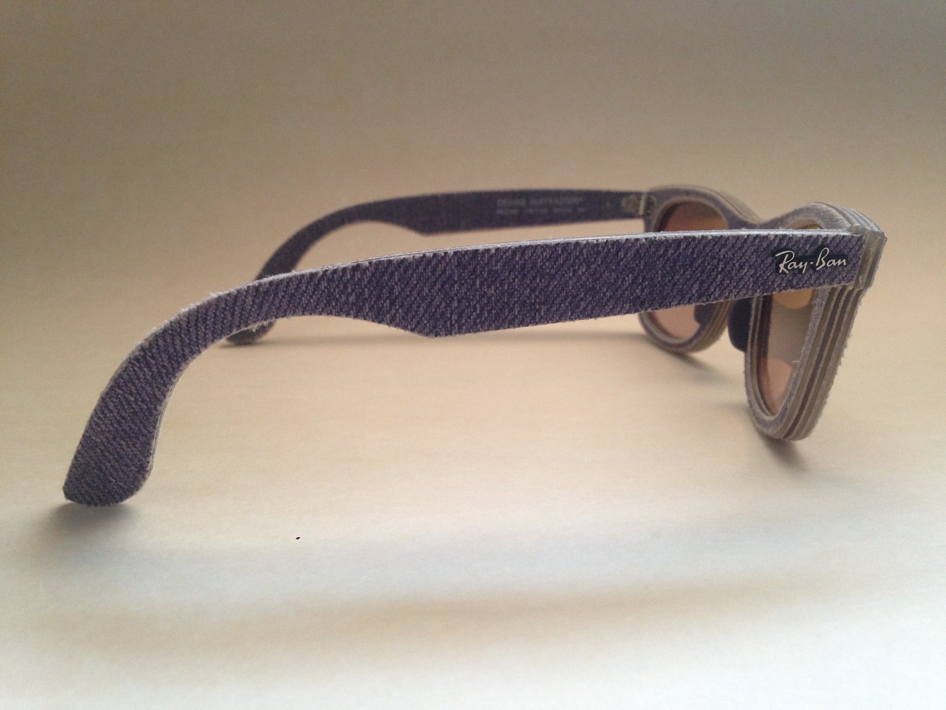 Ray-Ban Denim Wayfarer Sunglasses Violet Jean Denim Frame Light Violet Gradient Lens Rb2140 1167S5 - Sunglasses
