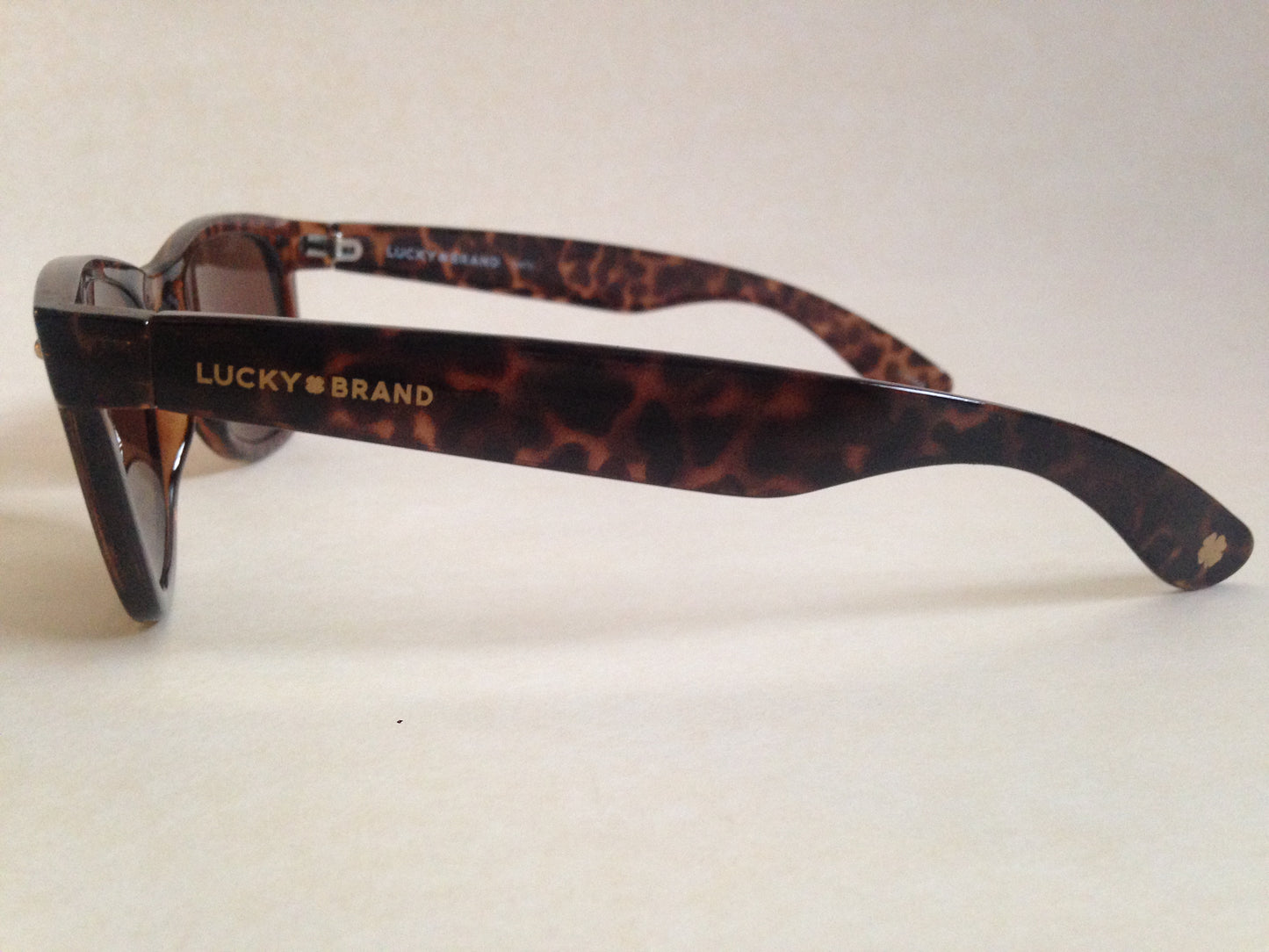 Lucky Brand Mens Dusk Sunglasses Classic Retro Square Frame Brown Tortoise 50 - Sunglasses