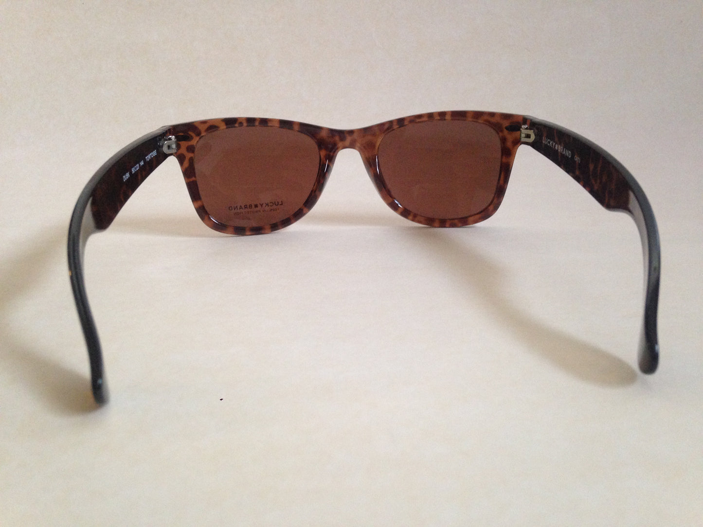 Lucky Brand Mens Dusk Sunglasses Classic Retro Square Frame Brown Tortoise 50 - Sunglasses