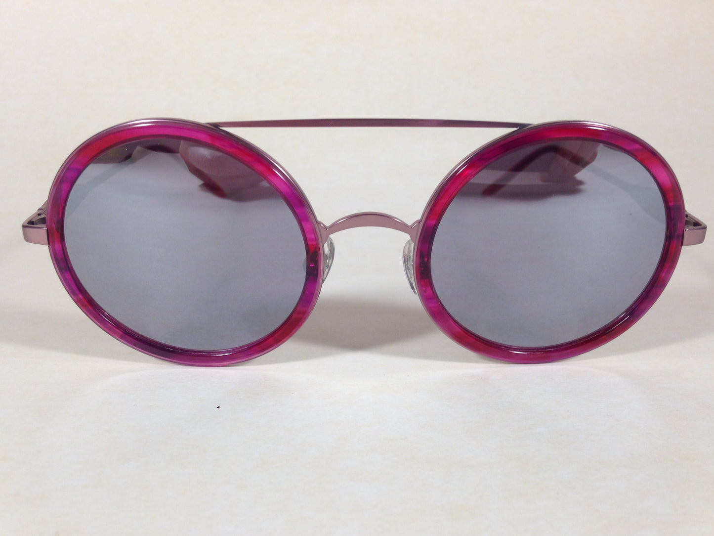 Wildfox Winona Wet Paint Sunglasses Round Pink Purple Frame Gray Mirror Lens - Sunglasses