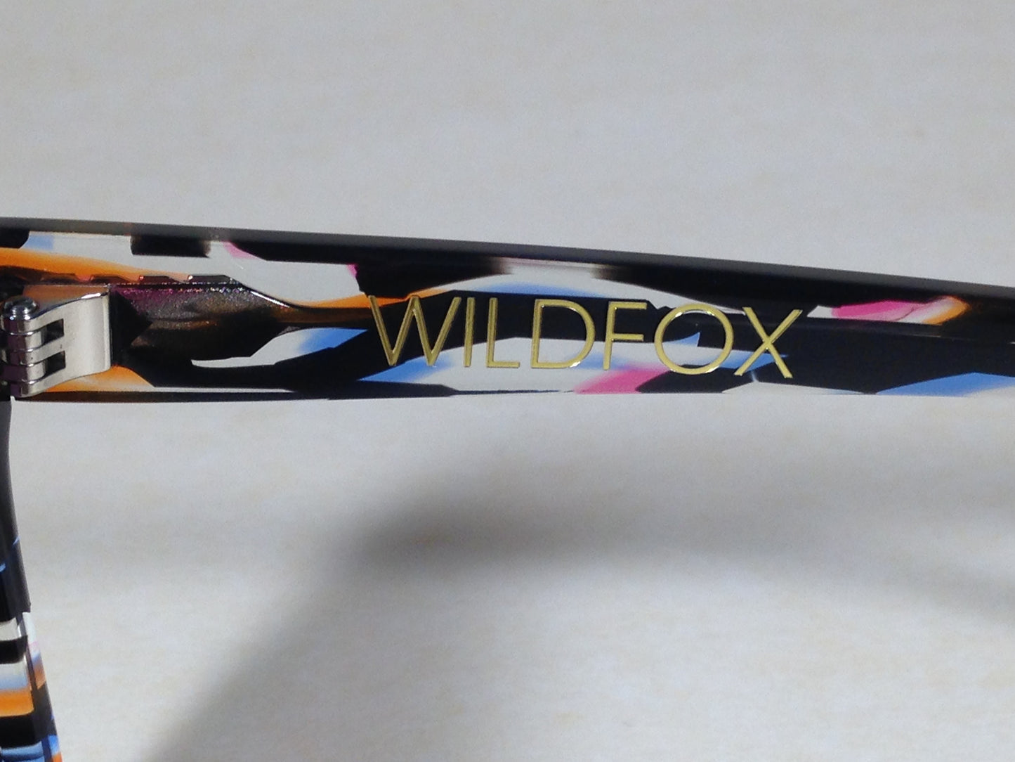 Wildfox Gaudy Sunglasses Square Shape Fireworks Explosion Molded Acetate Frame Gray Lens - Sunglasses