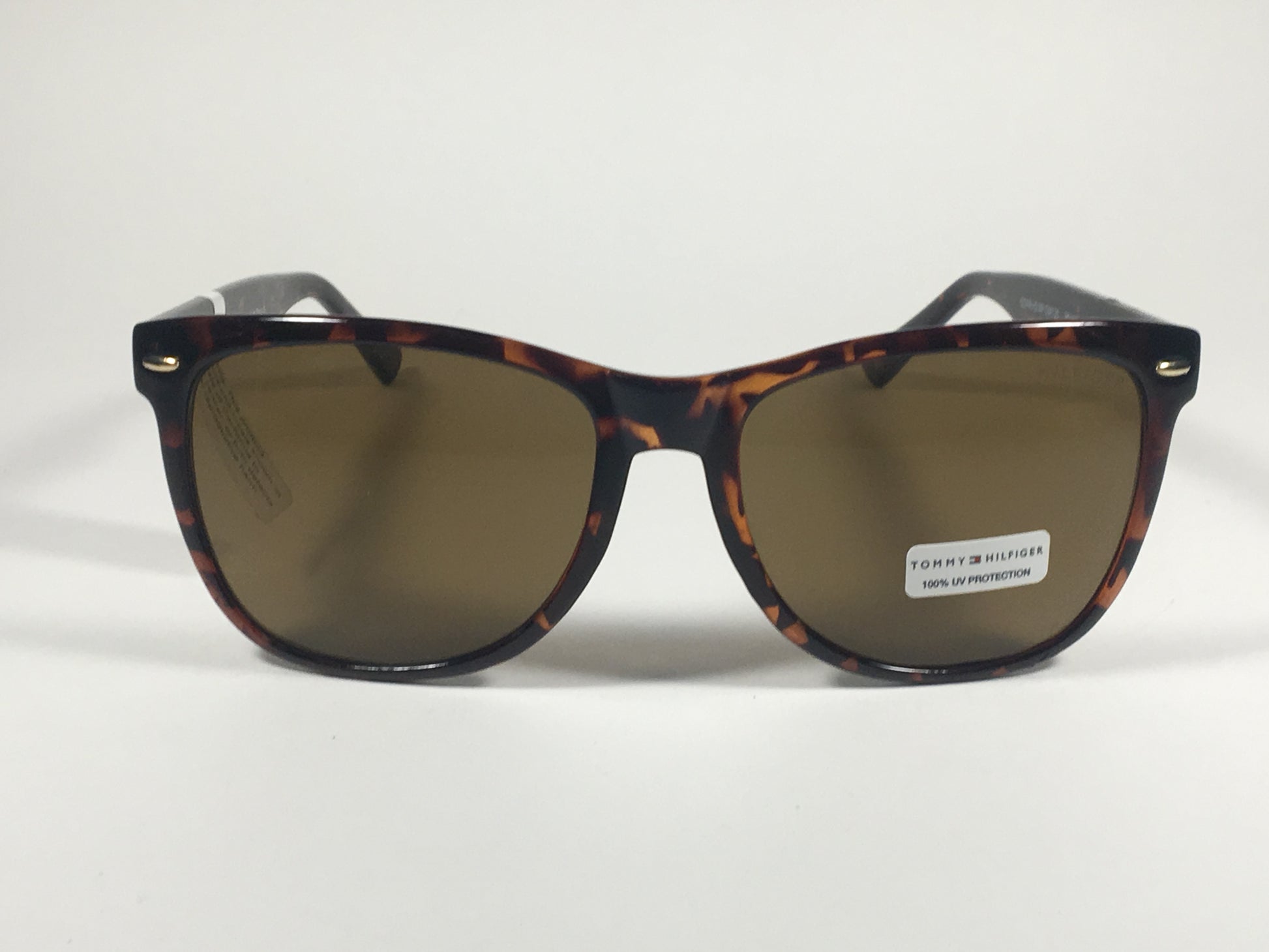 Tommy Hilfiger Conrad Rectangular Sunglasses Brown Tortoise Frame Brown Lens CONRAD MP OM130 BROWN TORT - Sunglasses