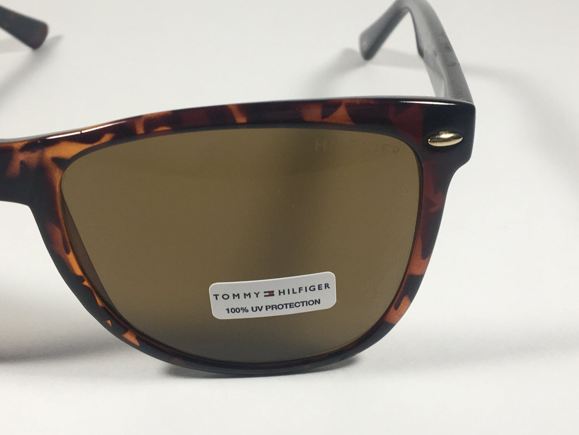 Tommy Hilfiger Conrad Rectangular Sunglasses Brown Tortoise Frame Brown Lens CONRAD MP OM130 BROWN TORT - Sunglasses