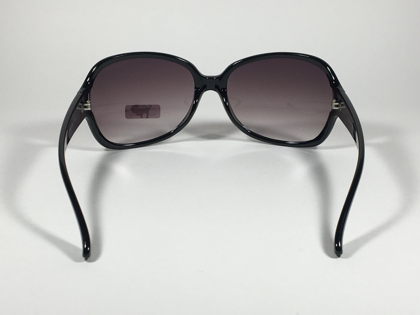 Tommy Hilfiger Trista Oversize Vented Sunglasses Black Gloss Frame Smoke Gradient Lens TRISTA WP OL33 - Sunglasses