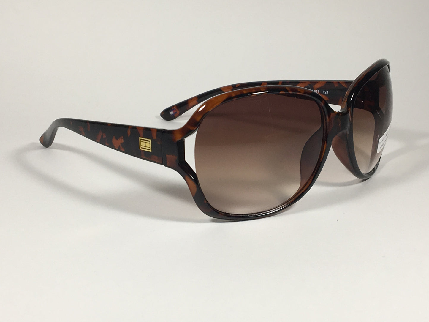 Tommy Hilfiger Trista Vented Oversize Sunglasses Brown Tortoise Frame Brown Gradient Lens TRISTA WP OL33 - Sunglasses