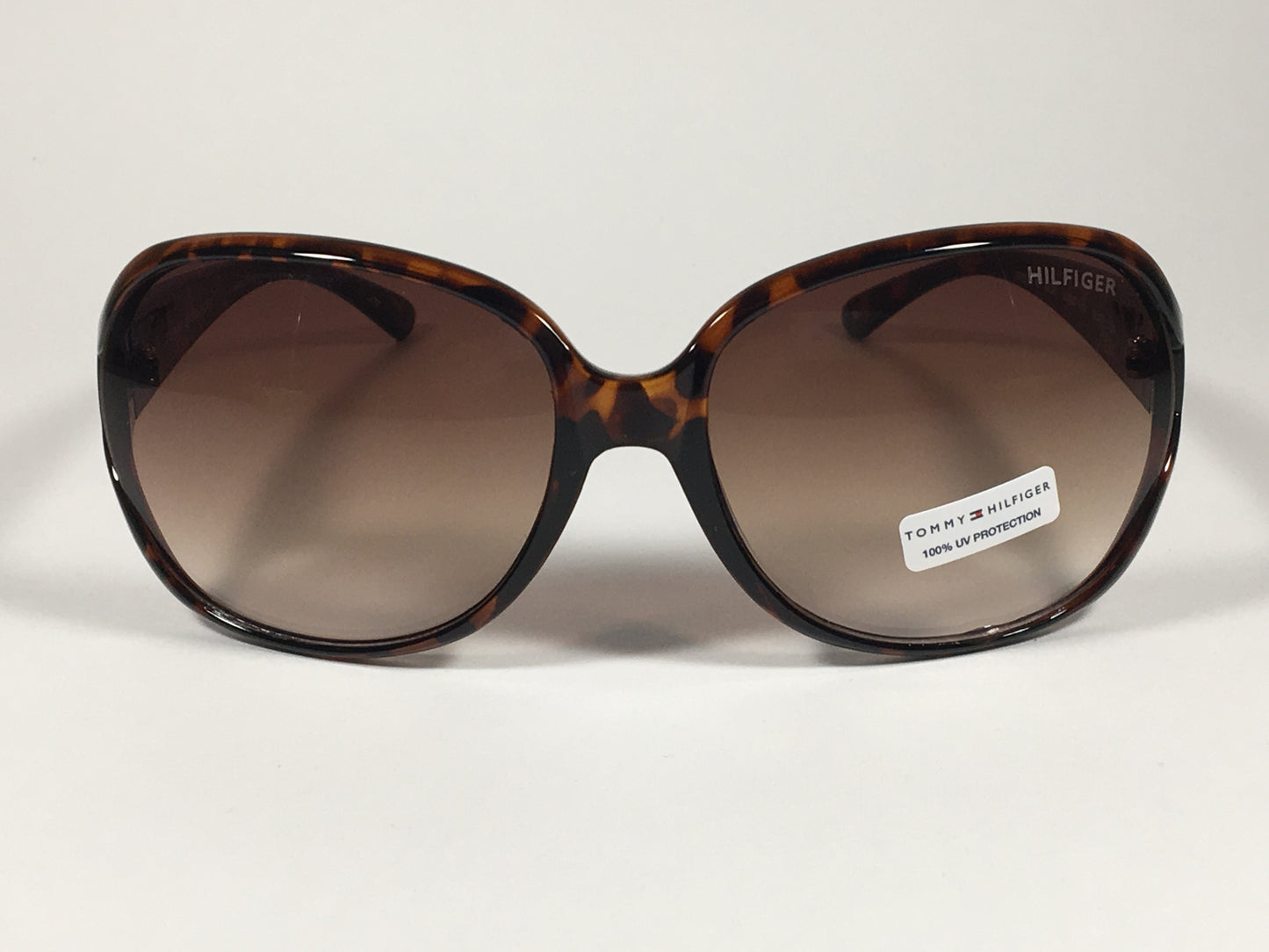 Tommy Hilfiger Trista Vented Oversize Sunglasses Brown Tortoise Frame Brown Gradient Lens TRISTA WP OL33 - Sunglasses