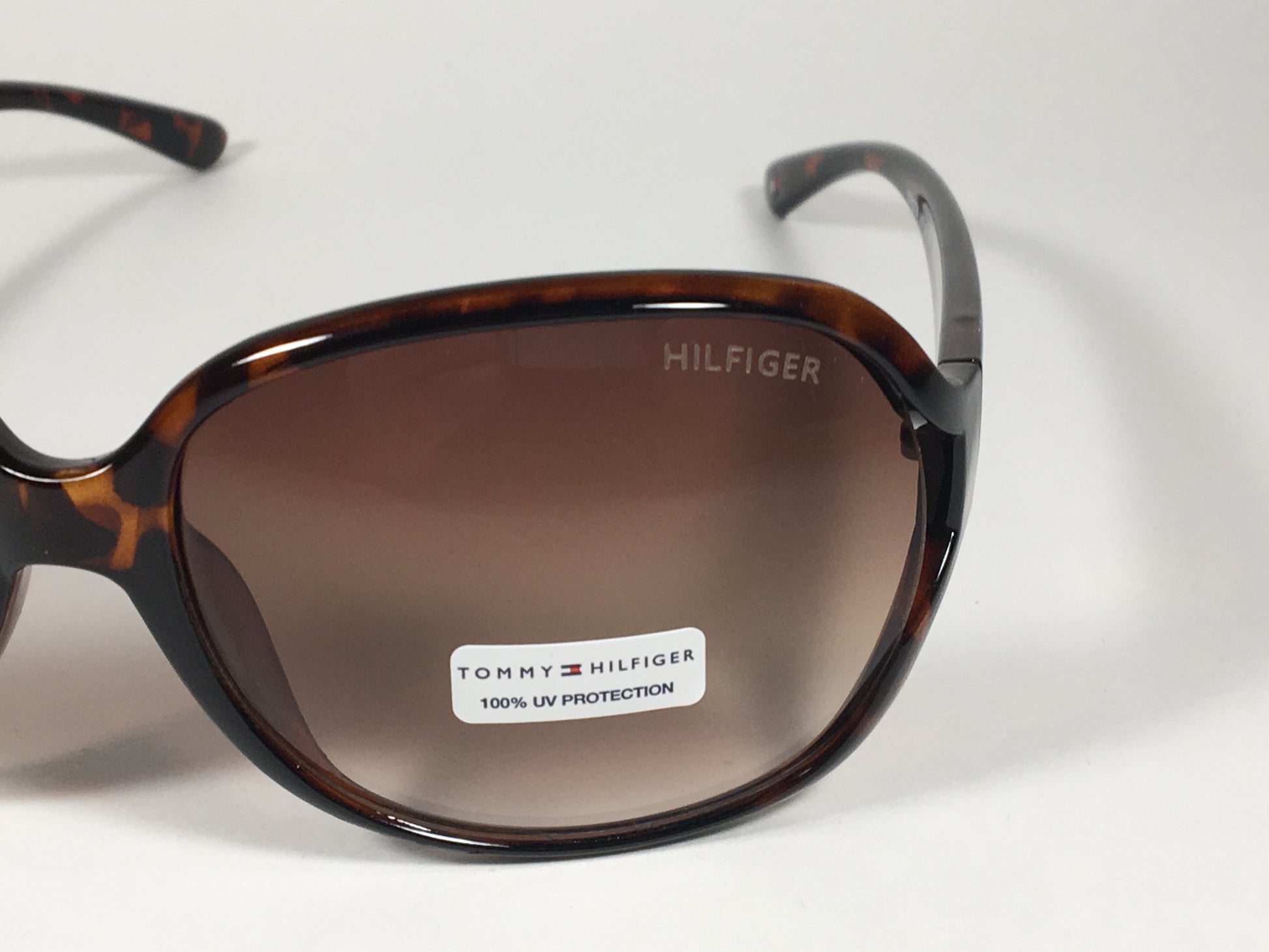 Tommy Hilfiger Trista Vented Oversize Sunglasses Brown Tortoise Frame Brown Gradient Lens TRISTA WP OL33 - Sunglasses