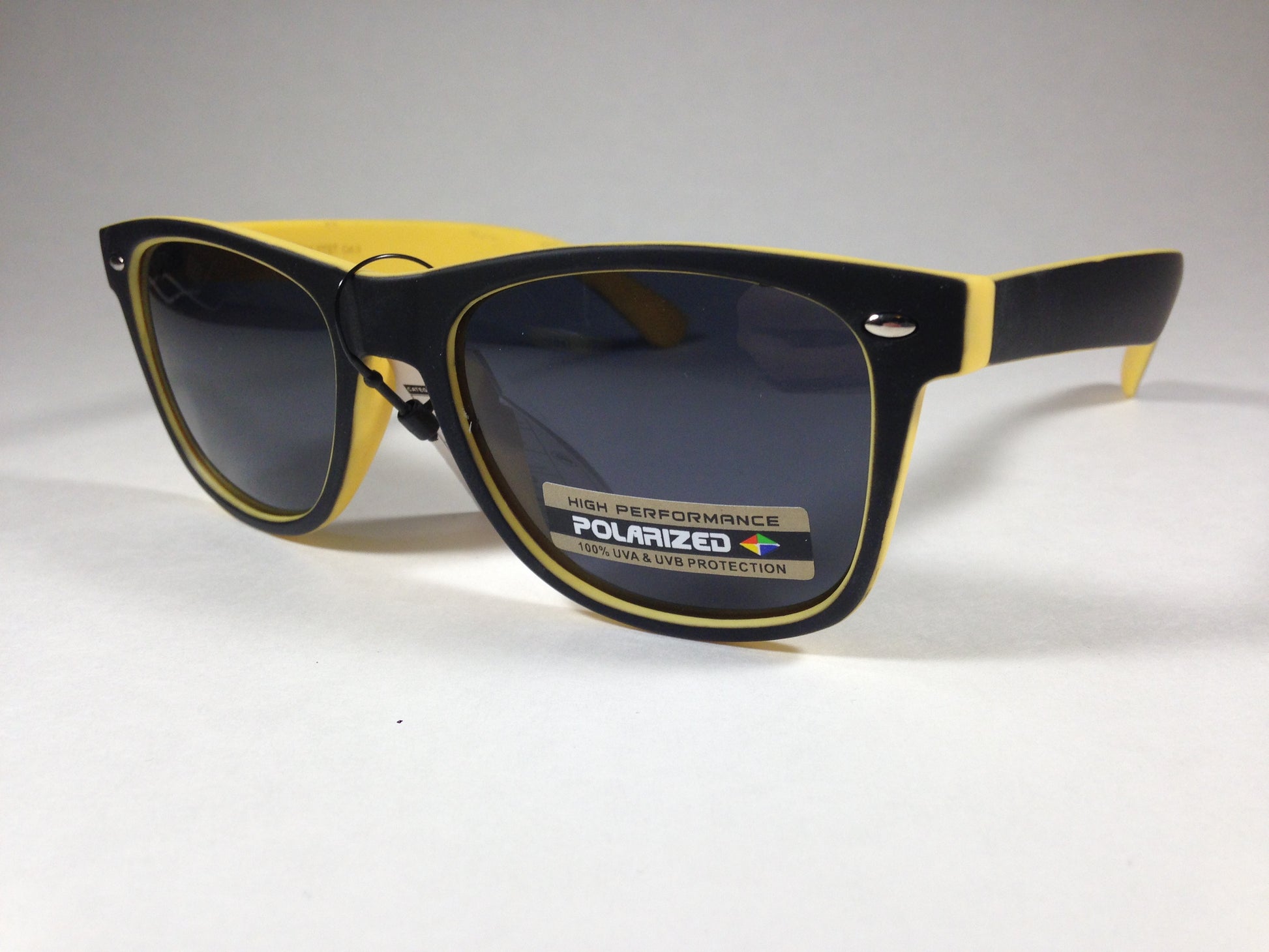 HD Polarized Sunglasses PZ-WF04-2TST Two Tone WF Man Girl Multiple Color Matte Rubber Finish - yellow - Sunglasses