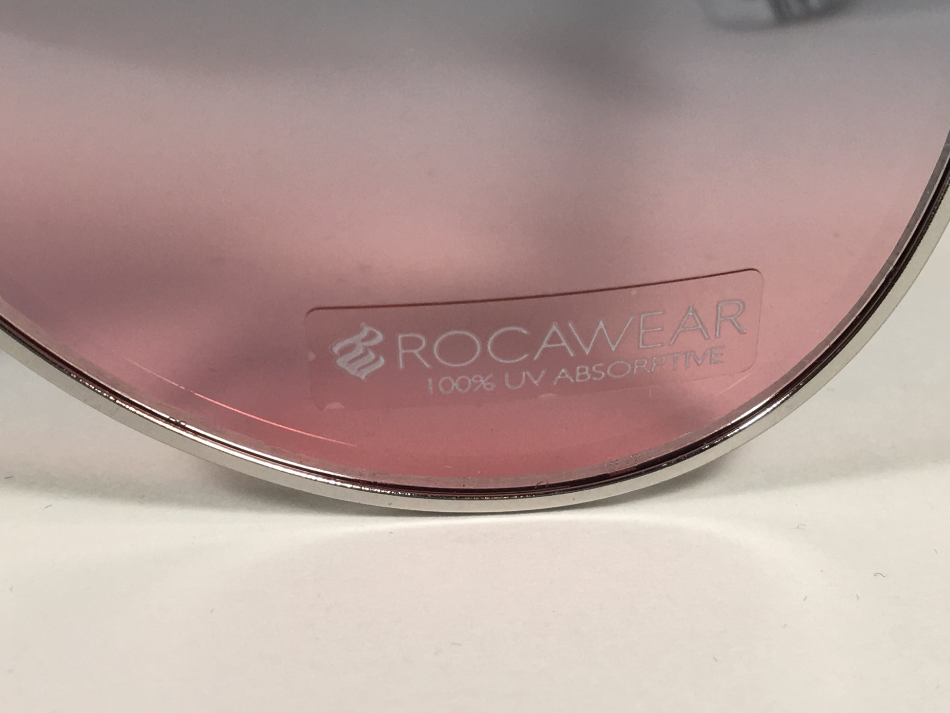 Rocawear Aviator Pilot Sunglasses Blue Pink Lens Silver White R3297 SLVWH - Sunglasses