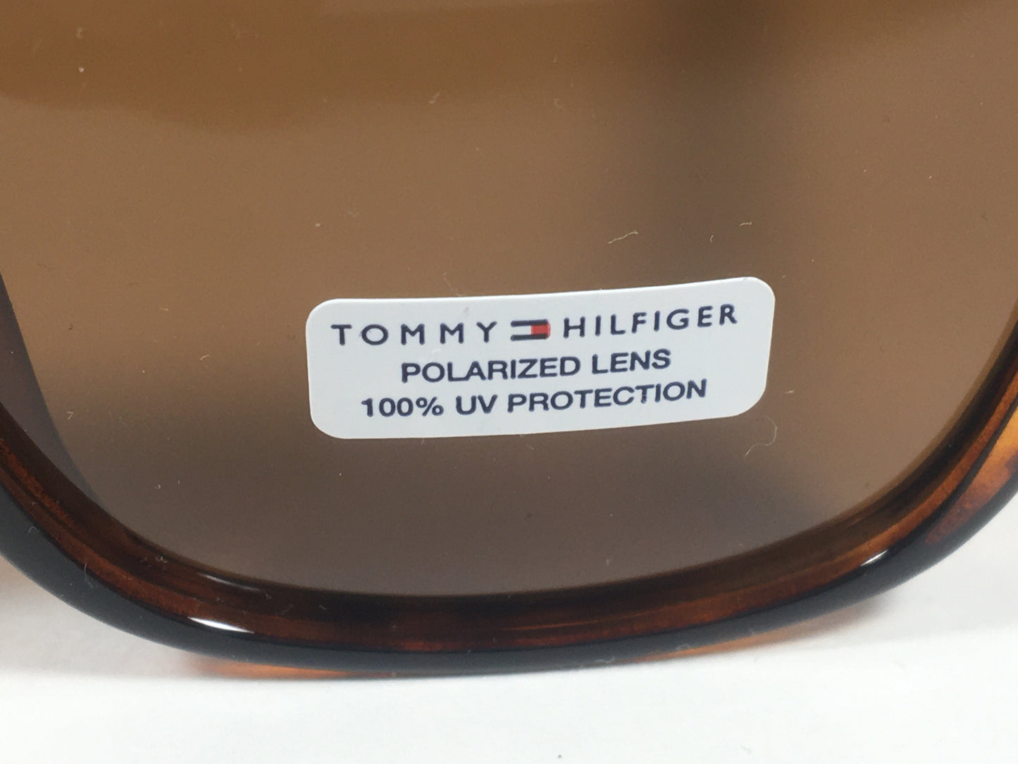 Tommy Hilfiger Polarized Jessica Square Sunglasses Brown Tortoise Frame Brown Lenses WP OL506P - Sunglasses