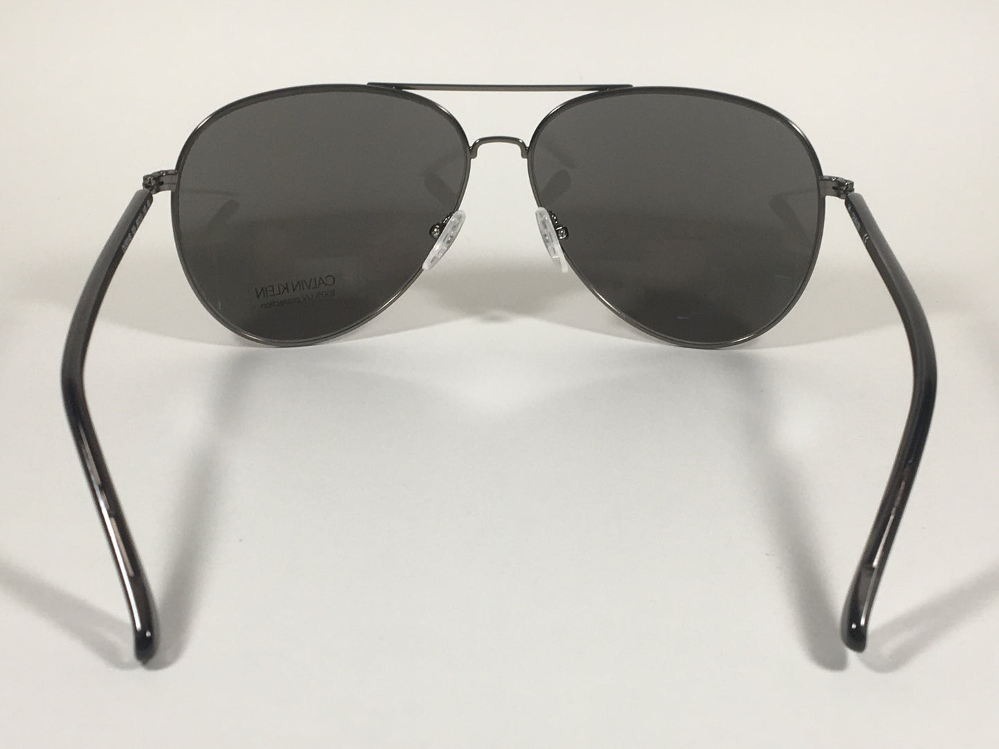 Calvin Klein Aviator Pilot Sunglasses CK19314S 008 Gunmetal Gray Green Lens - Sunglasses