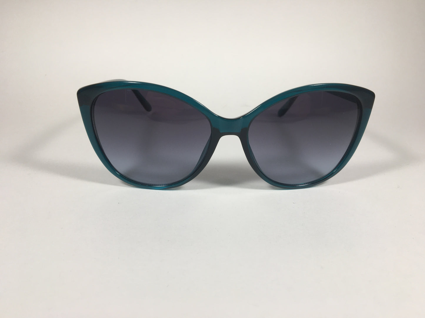 Calvin Klein Cat Eye Sunglasses CK19543S 430 Teal Green Blue With Gray Smoke Lens - Sunglasses