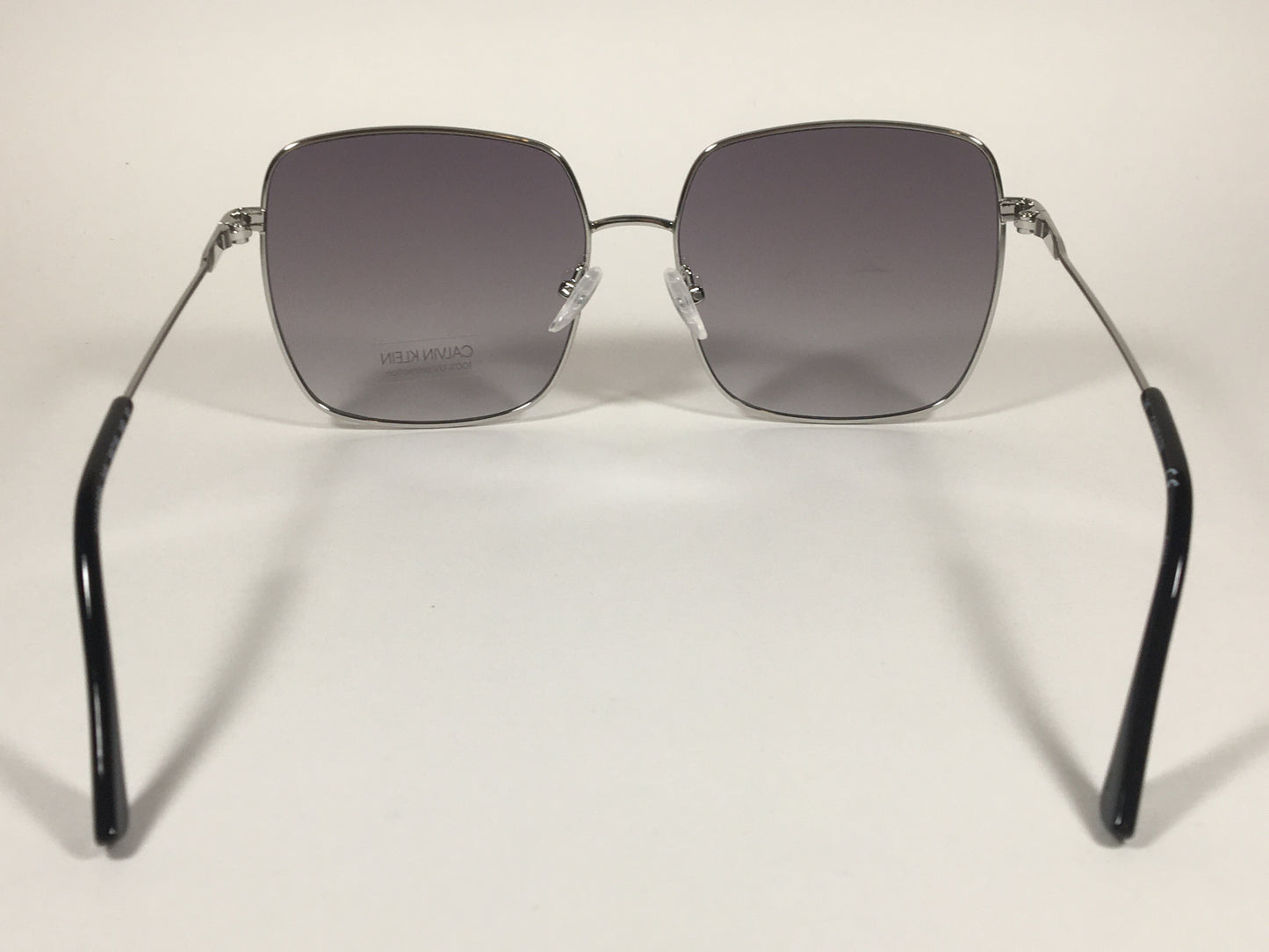 Calvin Klein Square Lens Sunglasses CK19135S 045 Silver Gray Gradient Lens - Sunglasses