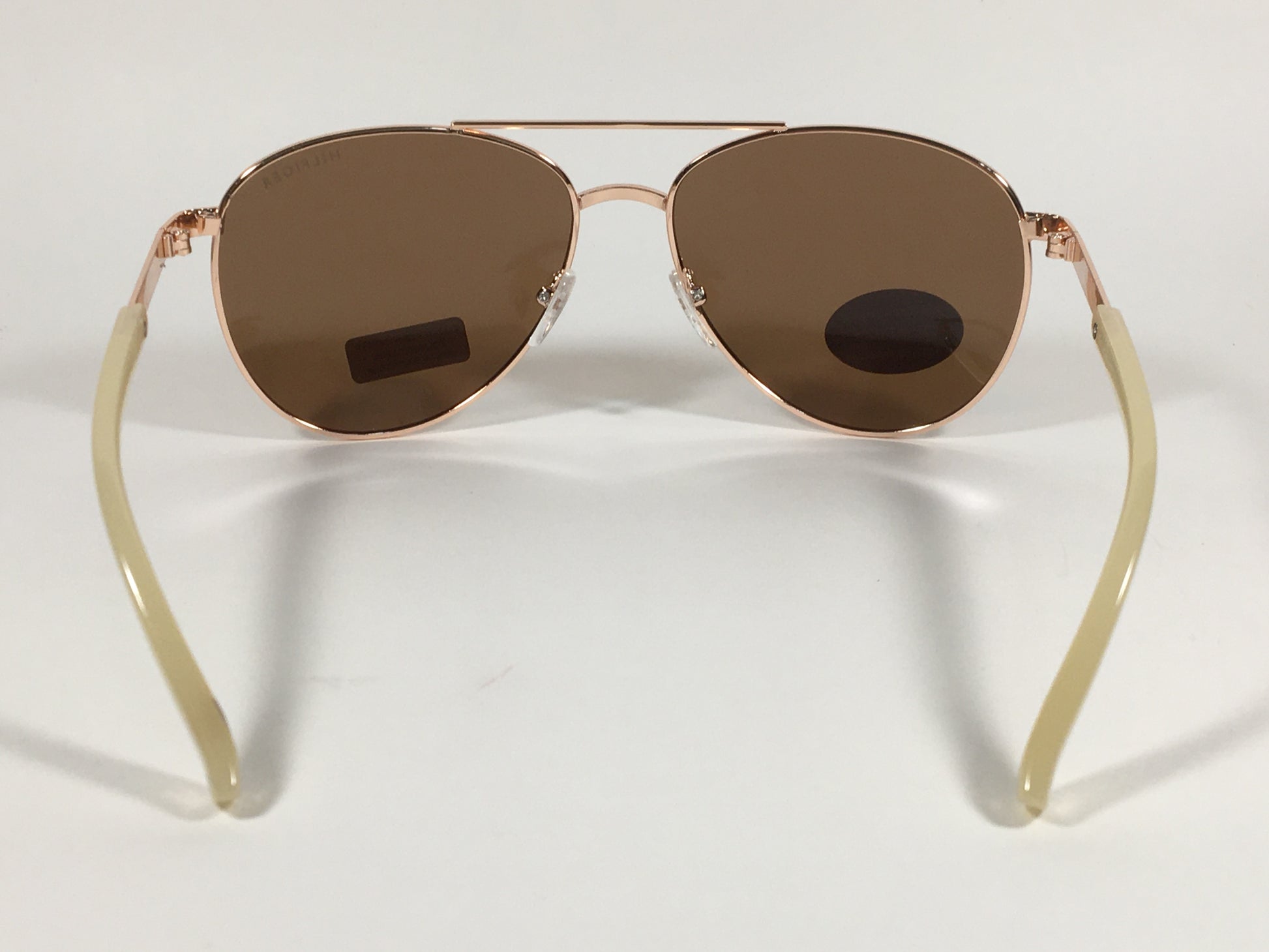 Tommy Hilfiger Lindsay Polarized Aviator Sunglasses Copper Tone Frame Brown Copper Lens LINDSAY WM OL275P - Sunglasses