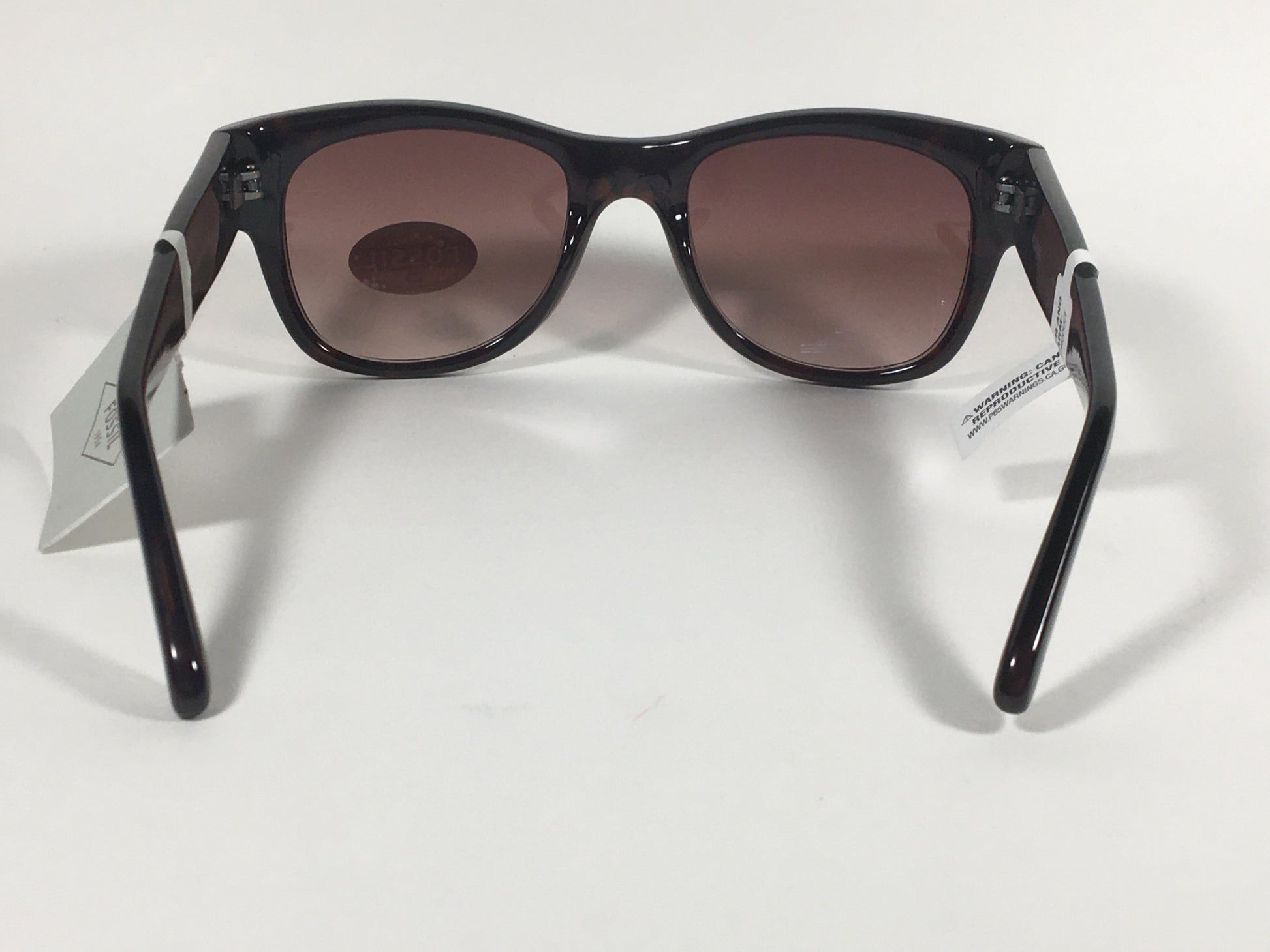 Fossil Square Sunglasses Dark Tortoise Frame Brown Gradient Lens FW17 - Sunglasses