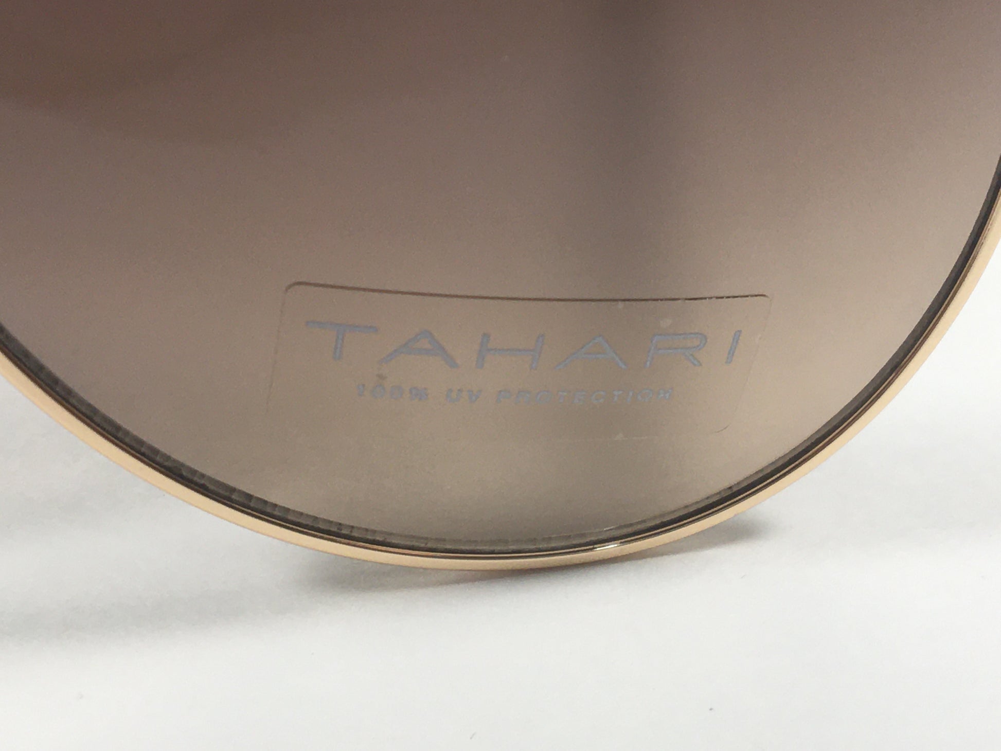 Tahari Aviator Sunglasses Brown And Gold Metal Brown Gradient Lens TH752 GLDBN - Sunglasses