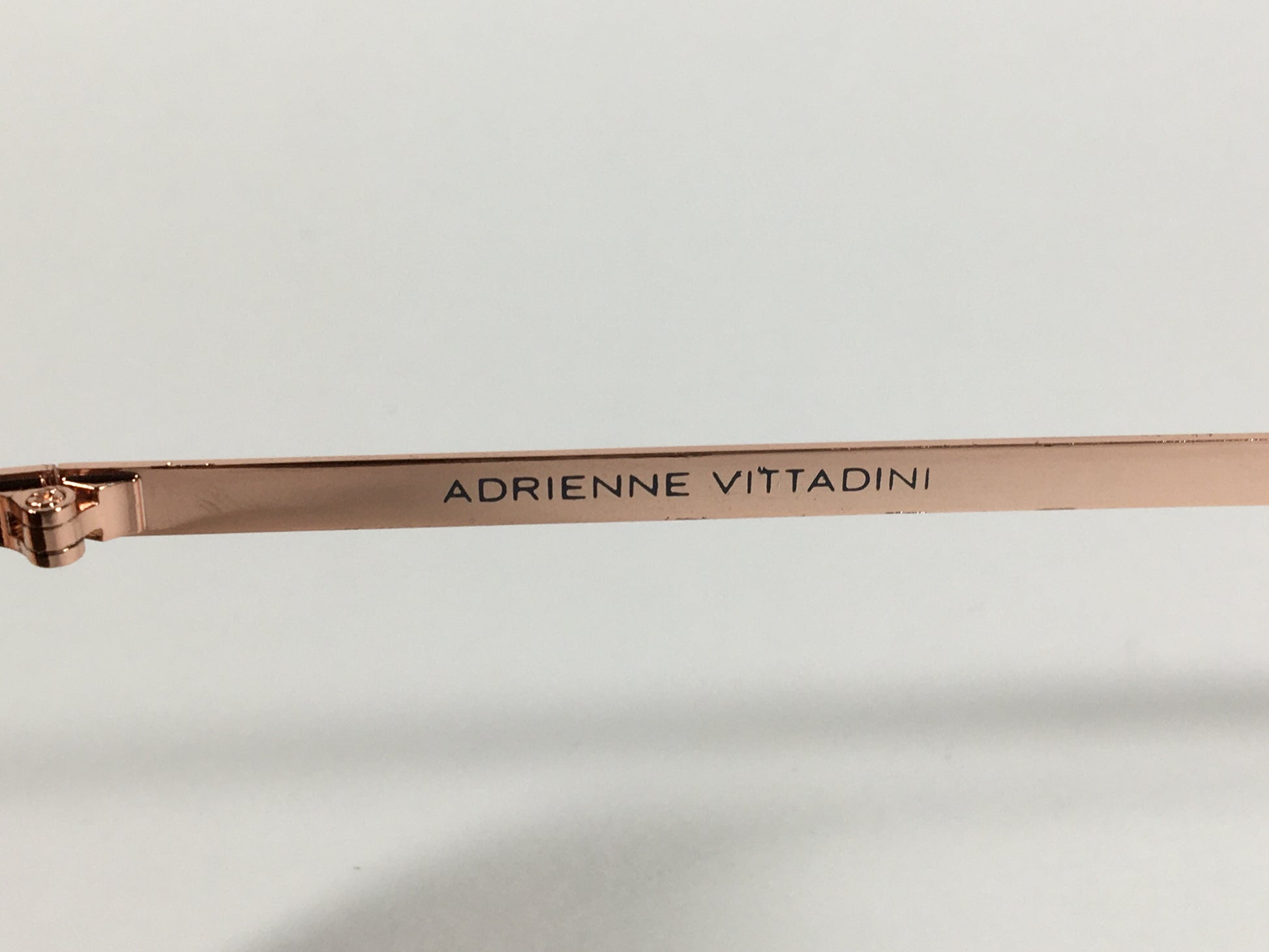 Adrienne Vittadini Cat Eye Sunglasses Rose Gold Frame Silver Mirror Lens AV3022 - Sunglasses