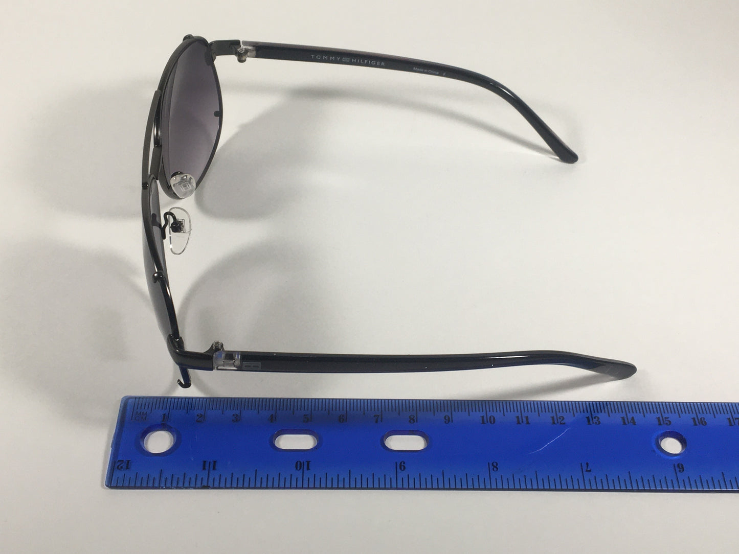 Tommy Hilfiger Bradshaw Aviator Sunglasses Gunmetal Frame Gray Gradient Lens BRADSHAW WM OL06 - Sunglasses
