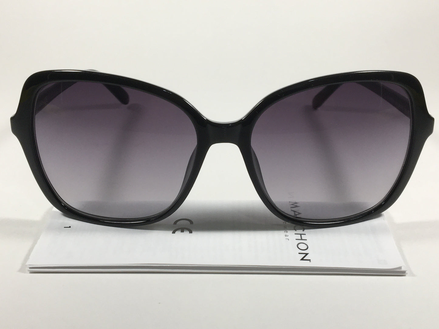 Calvin Klein Butterfly Sunglasses CK19561S 001 Black Smoke Gradient Lens - Sunglasses