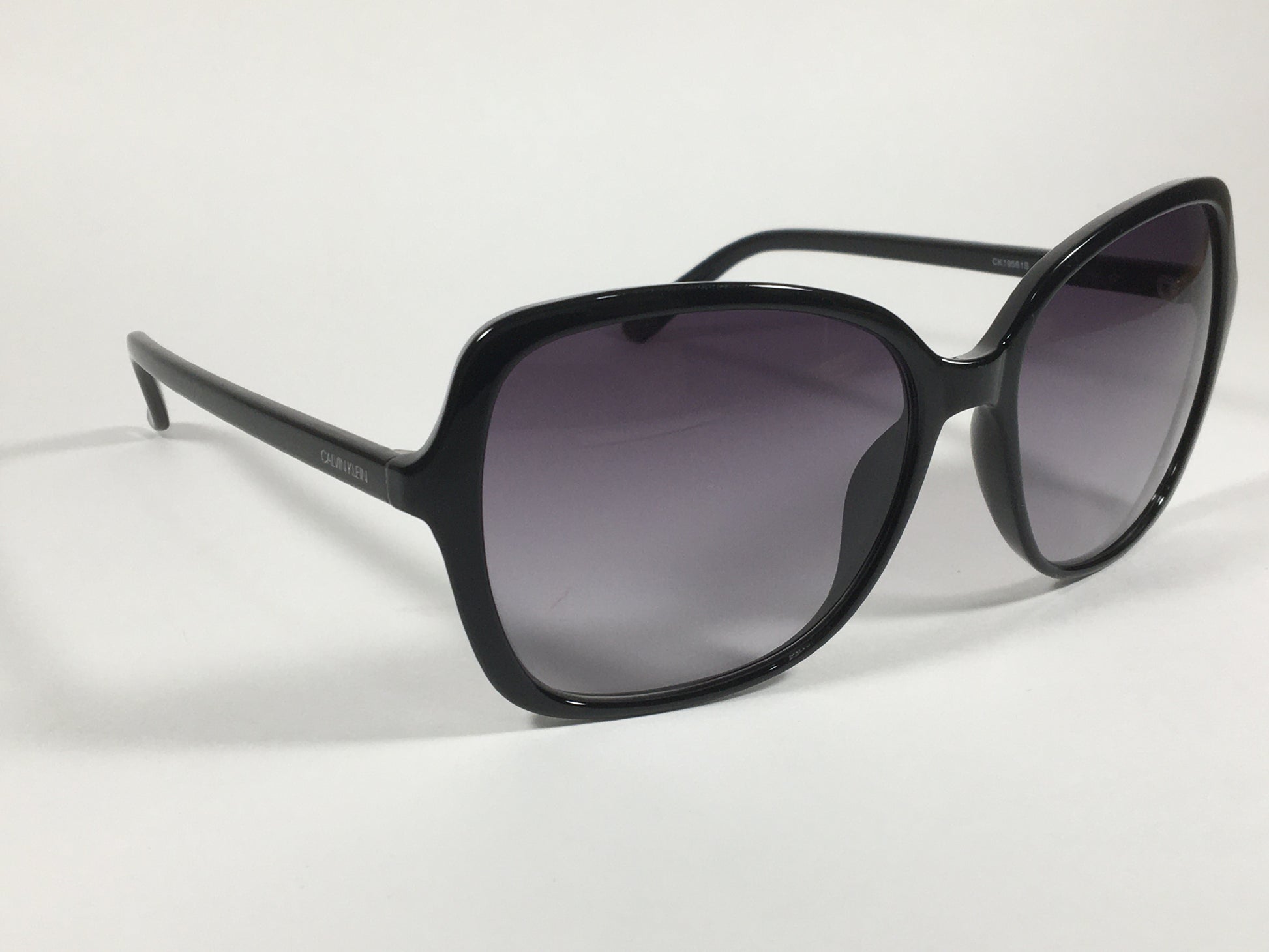 Calvin Klein Butterfly Sunglasses CK19561S 001 Black Smoke Gradient Lens - Sunglasses