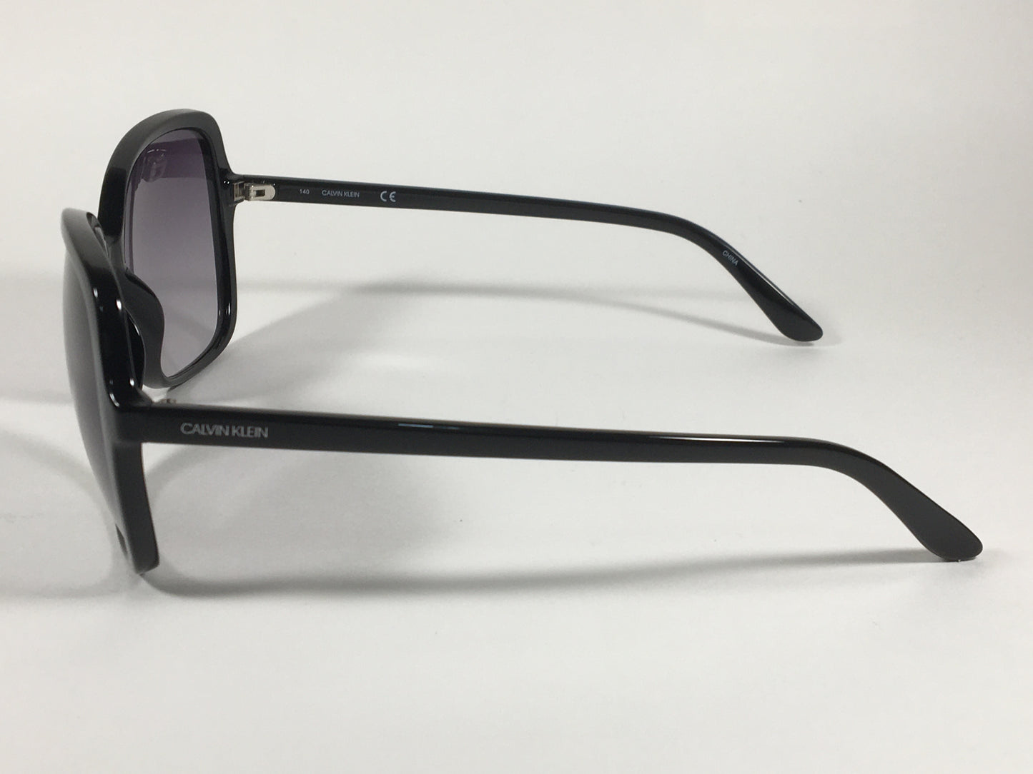 Calvin Klein Butterfly Sunglasses CK19561S 001 Black Smoke Gradient Lens - Sunglasses