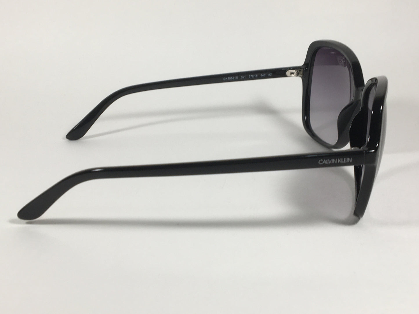 Calvin Klein Butterfly Sunglasses CK19561S 001 Black Smoke Gradient Lens - Sunglasses