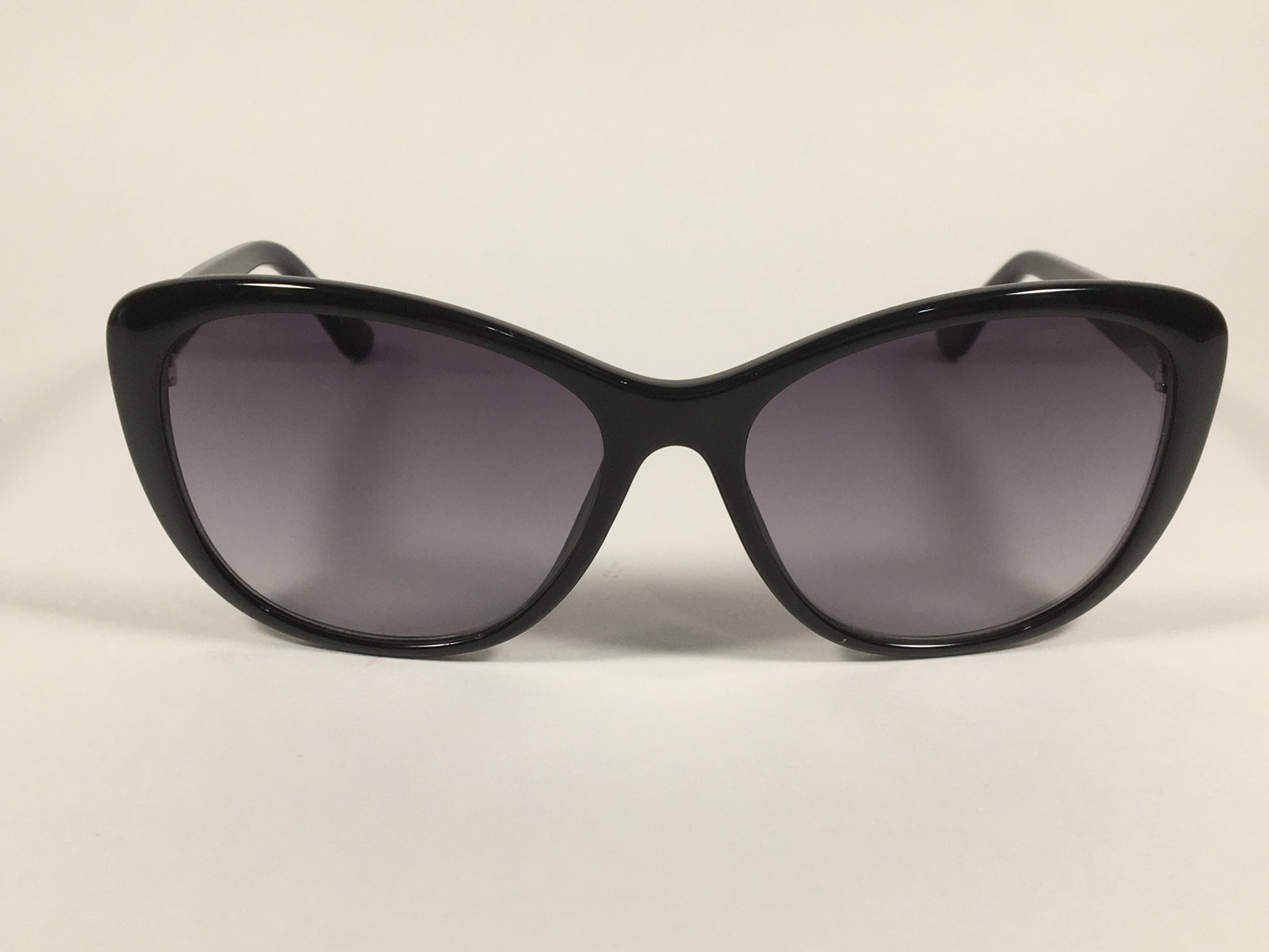 Calvin Klein Cat Eye Sunglasses CK19560S 001 Black Gloss Frame Gray Gradient Lens - Sunglasses