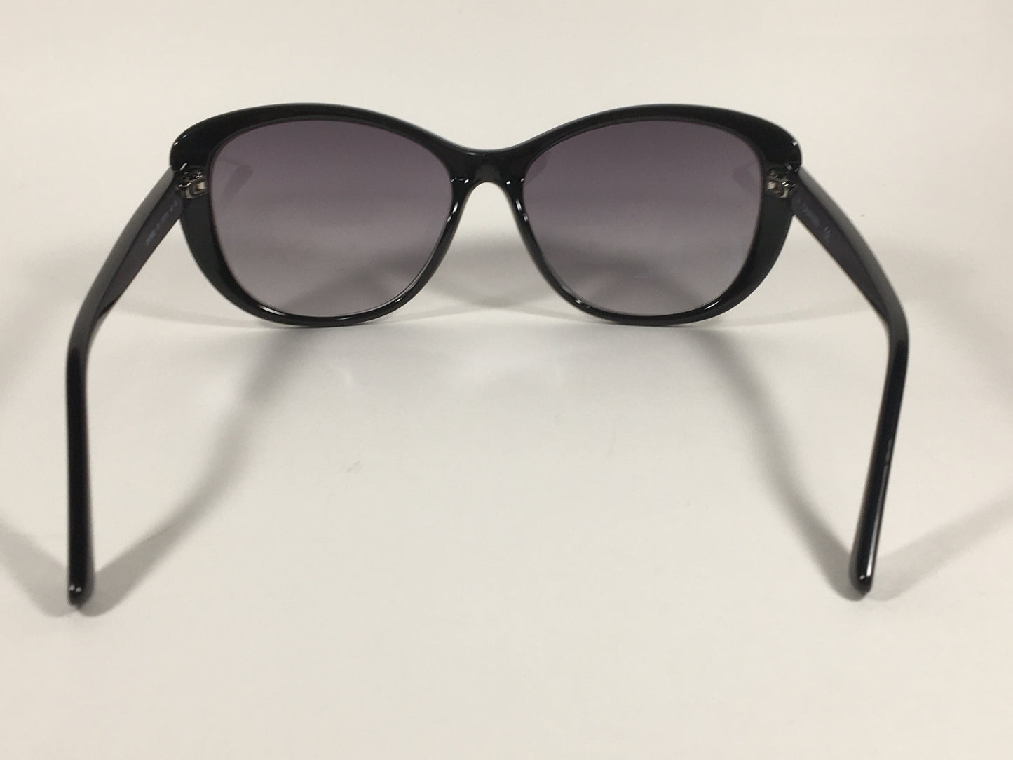 Calvin Klein Cat Eye Sunglasses CK19560S 001 Black Gloss Frame Gray Gradient Lens - Sunglasses