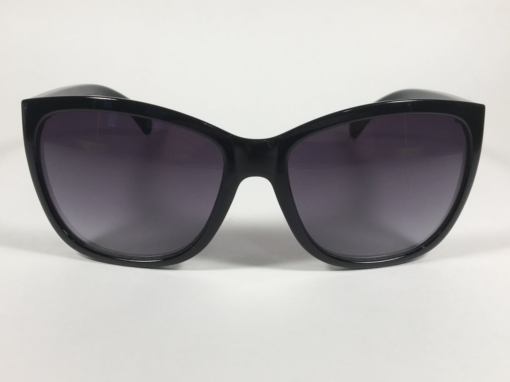 Calvin Klein Cat Eye Sunglasses CK19565S 001 Black Gloss Smoke Gradient Lens - Sunglasses