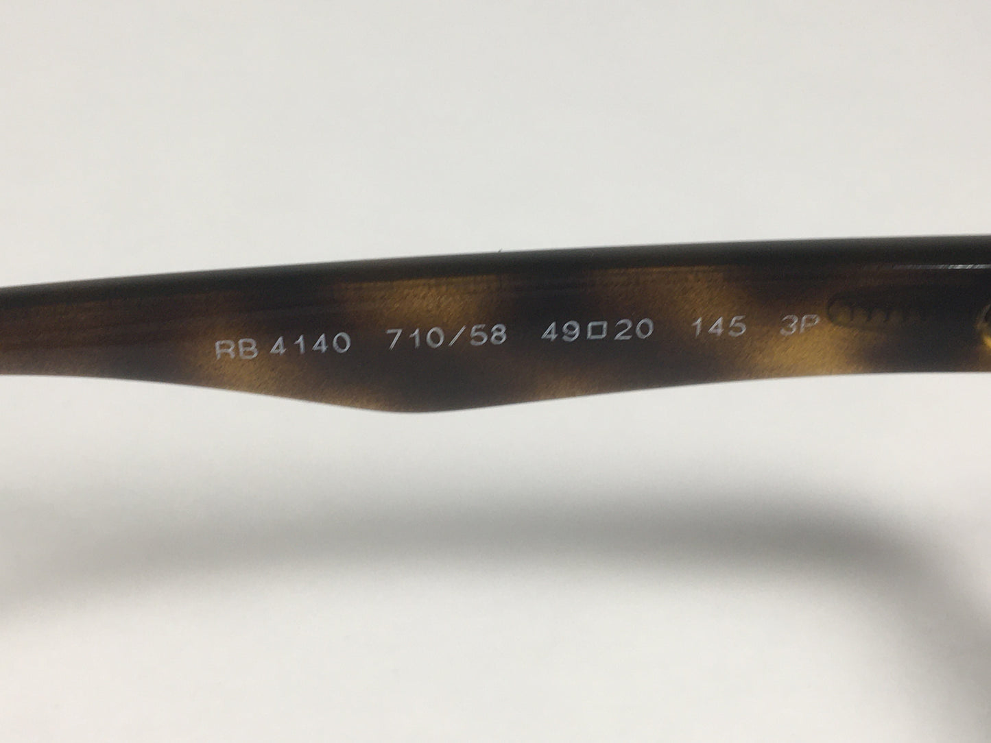 Ray-Ban Polarized Keyhole Sunglasses Brown Havana Frame Green Lenses RB4140 710/58 - Sunglasses