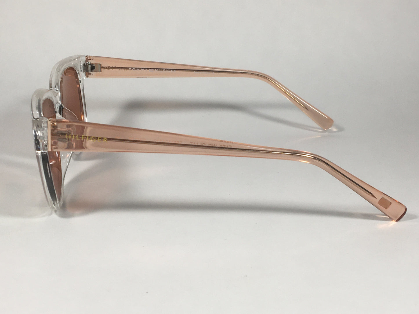 Tommy Hilfiger Kate Square Sunglasses Pink Crystal Rose Gold Mirror Lens KATE WP OL447 - Sunglasses