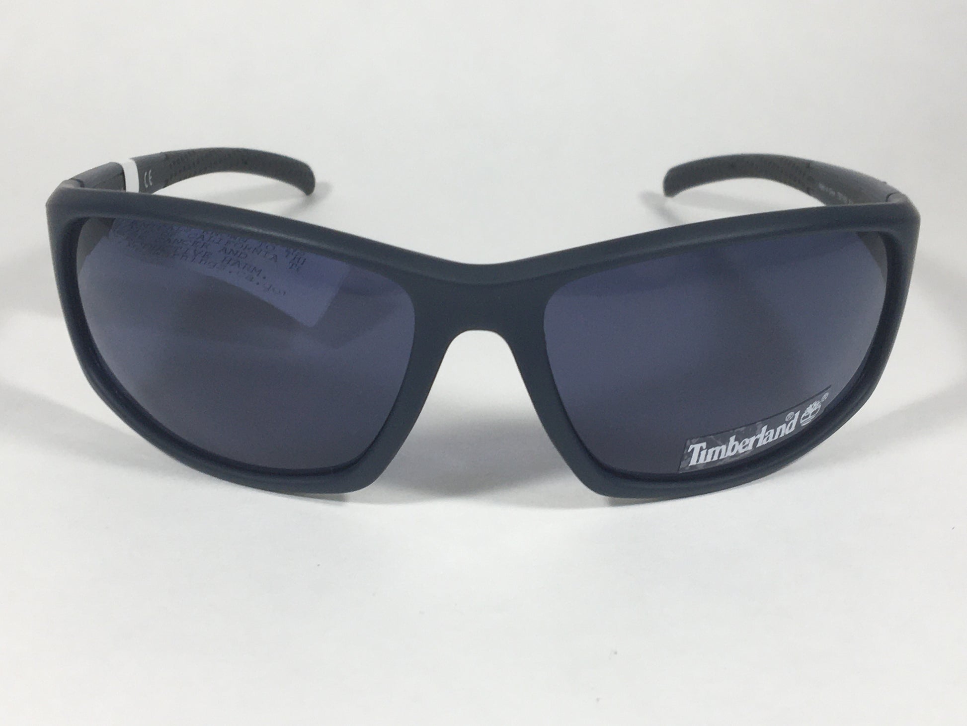 Timberland Sport Wrap Sunglasses Navy Blue Frame Gray Lens TB7189 91V - Sunglasses